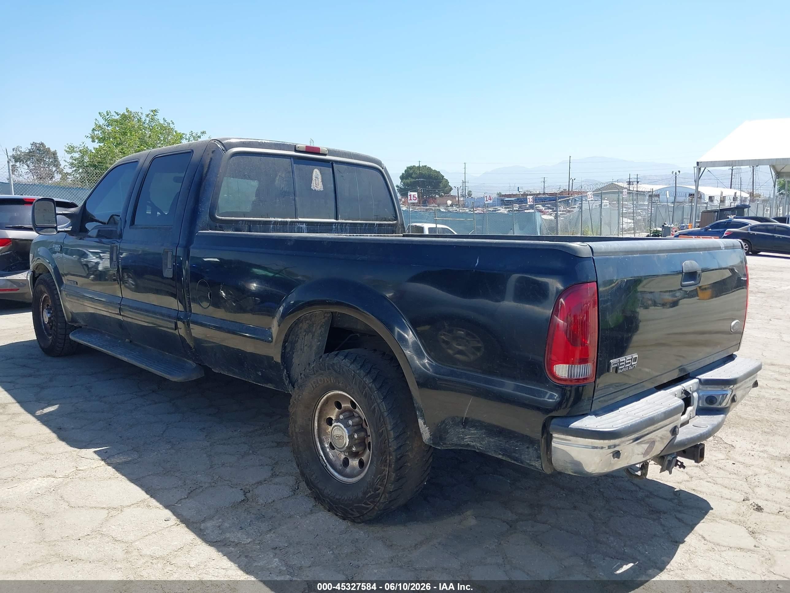 2002 Ford F-350 Lariat/xl/xlt Black vin: 1FTSW30F62EB85352