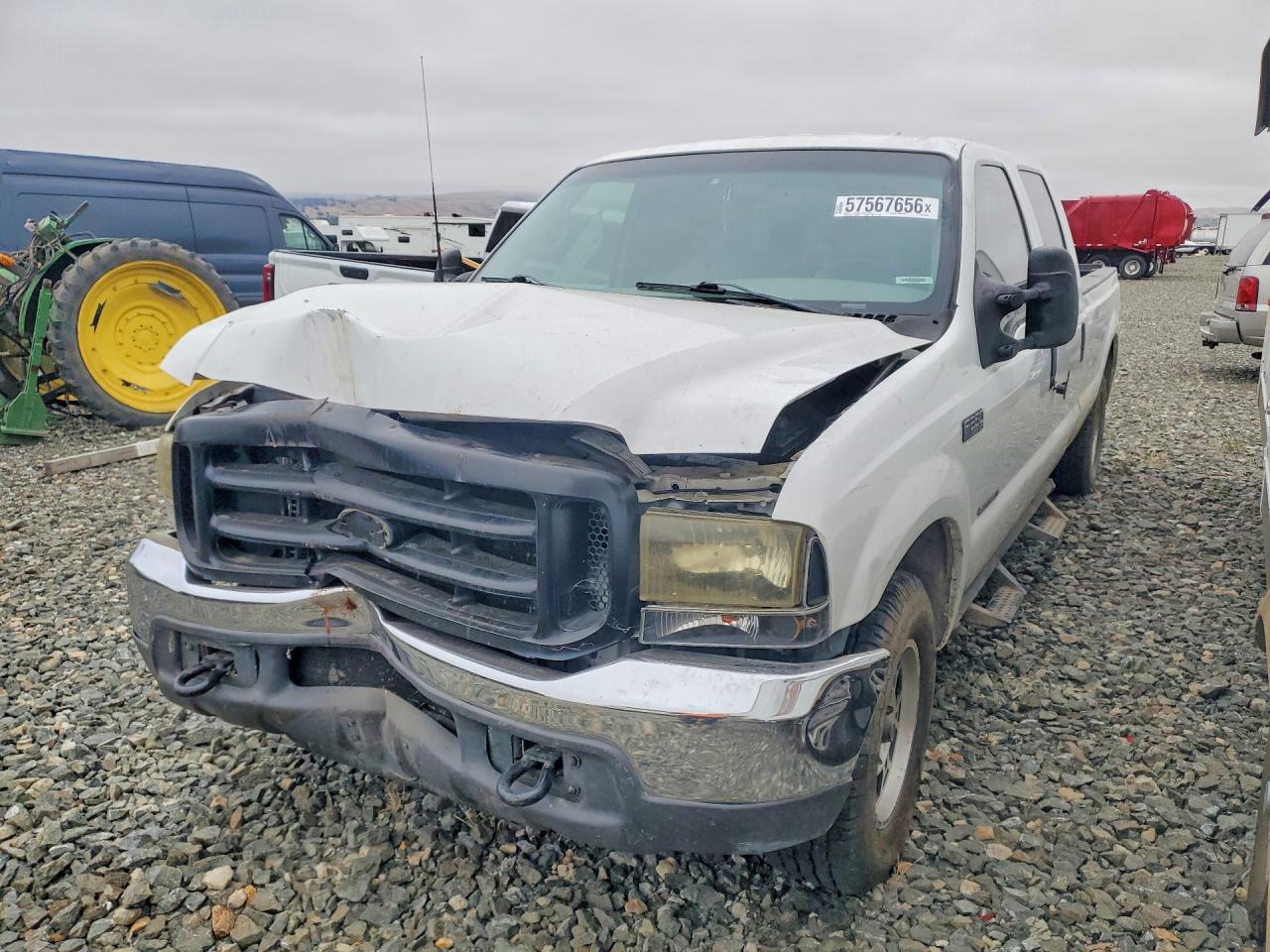 2000 Ford F350 Srw Super Duty White vin: 1FTSW30F7YED31699