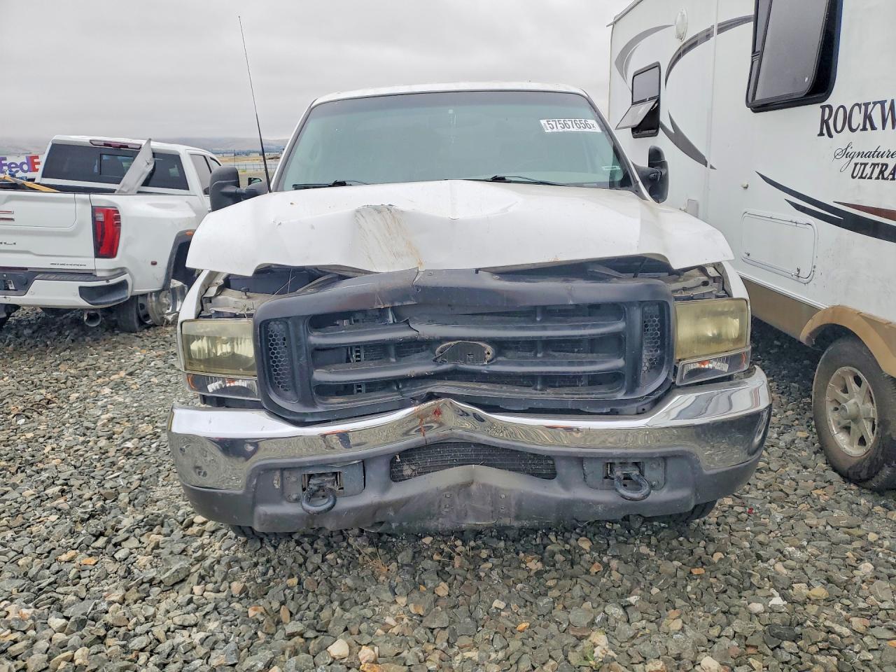 2000 Ford F350 Srw Super Duty White vin: 1FTSW30F7YED31699