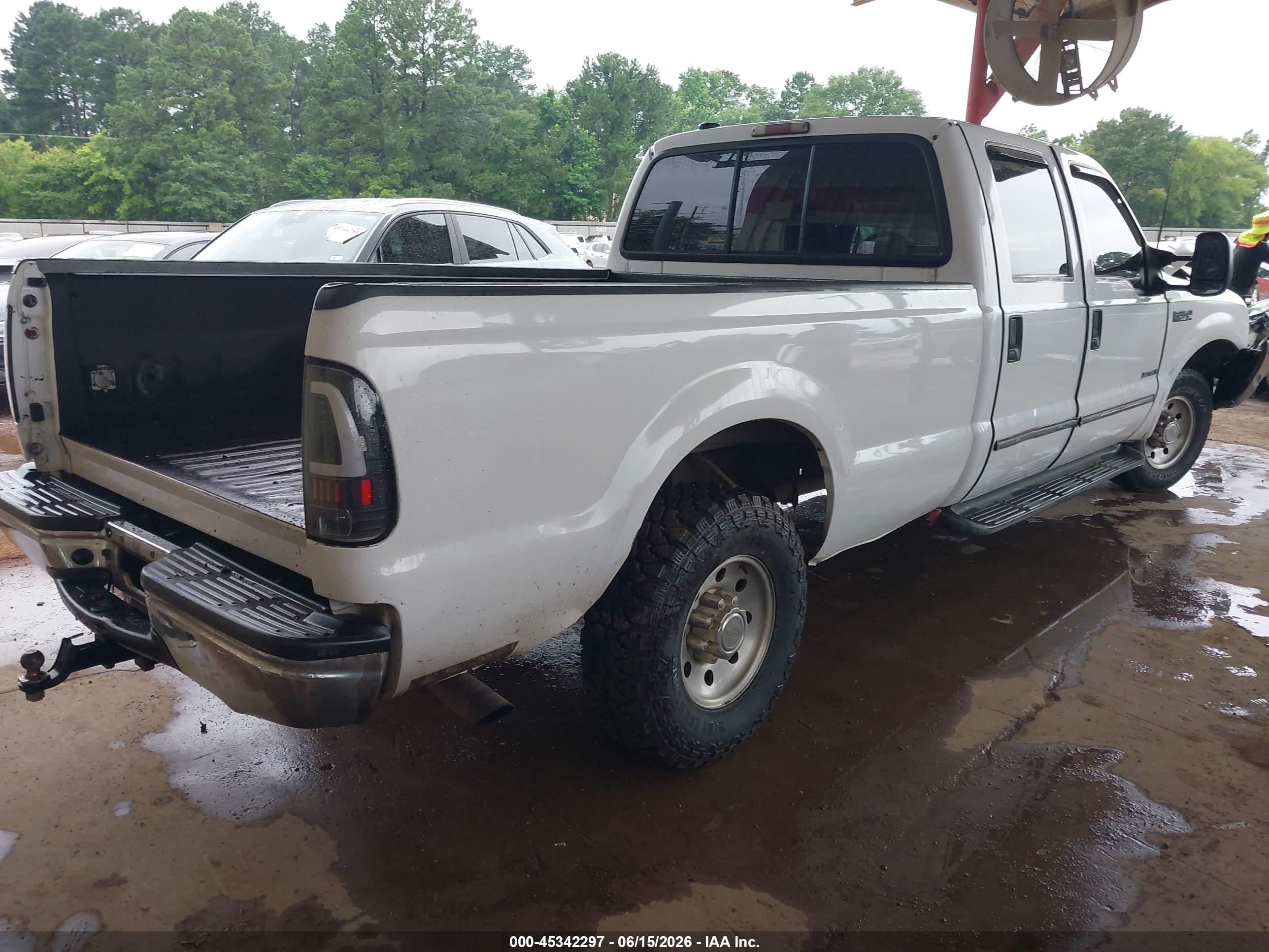 2000 Ford F-350 Lariat/xl/xlt White vin: 1FTSW30F9YEA57583