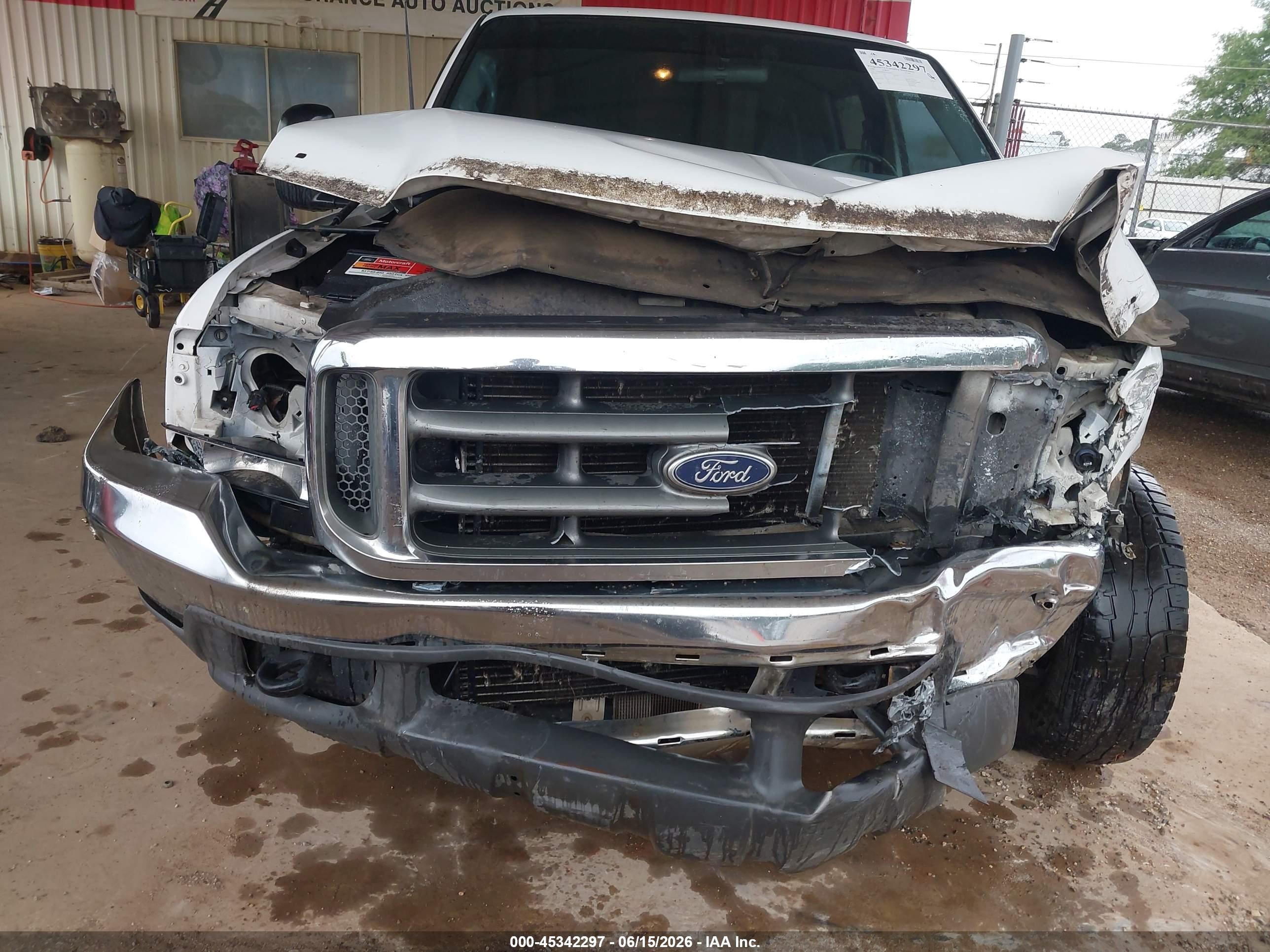 2000 Ford F-350 Lariat/xl/xlt White vin: 1FTSW30F9YEA57583