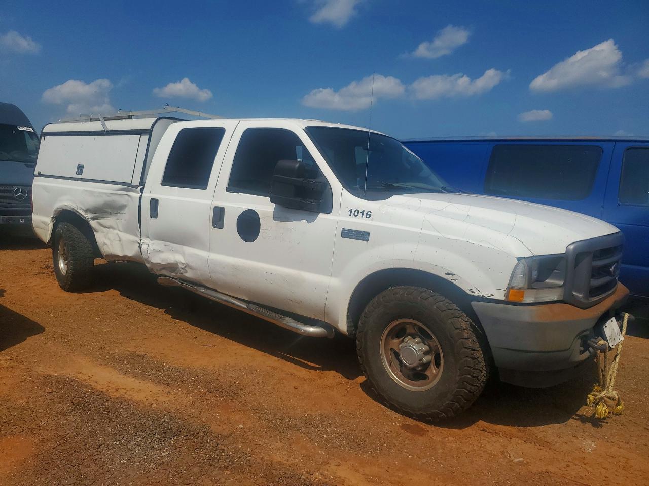 2004 Ford F350 Srw Super Duty White vin: 1FTSW30L64EC87873