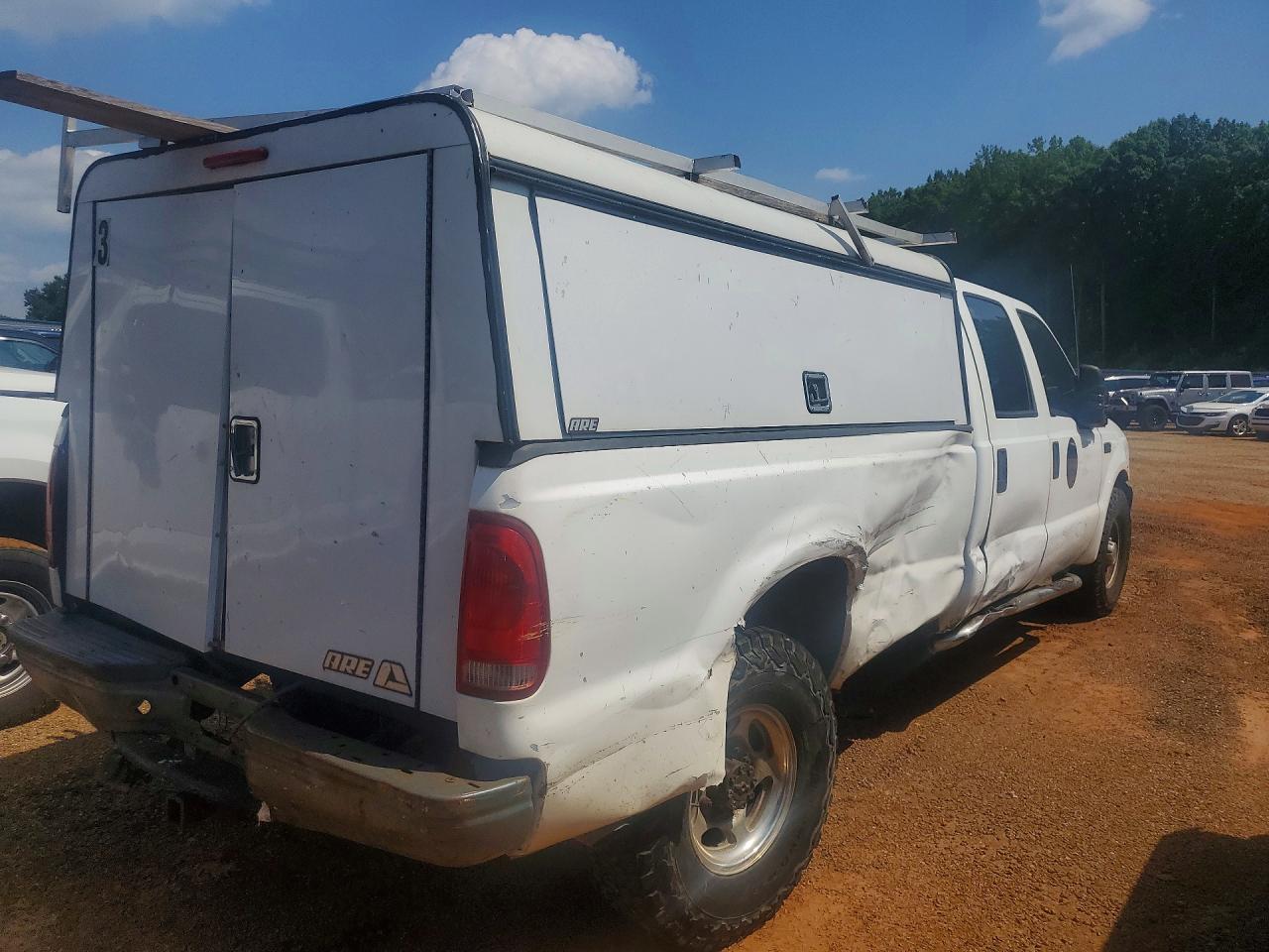 2004 Ford F350 Srw Super Duty White vin: 1FTSW30L64EC87873