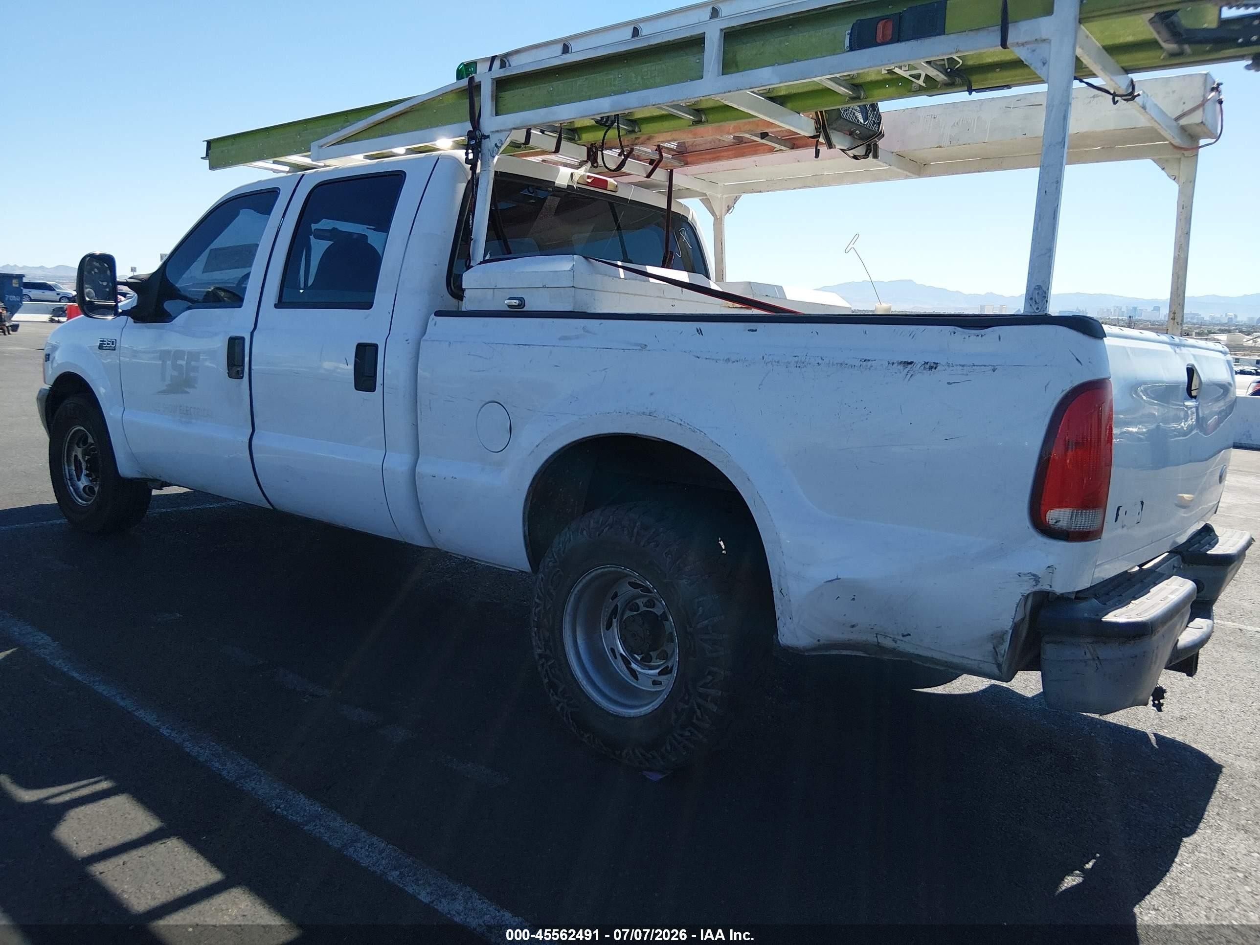 1999 Ford F-350 Lariat/xl/xlt White vin: 1FTSW30SXXEE52562