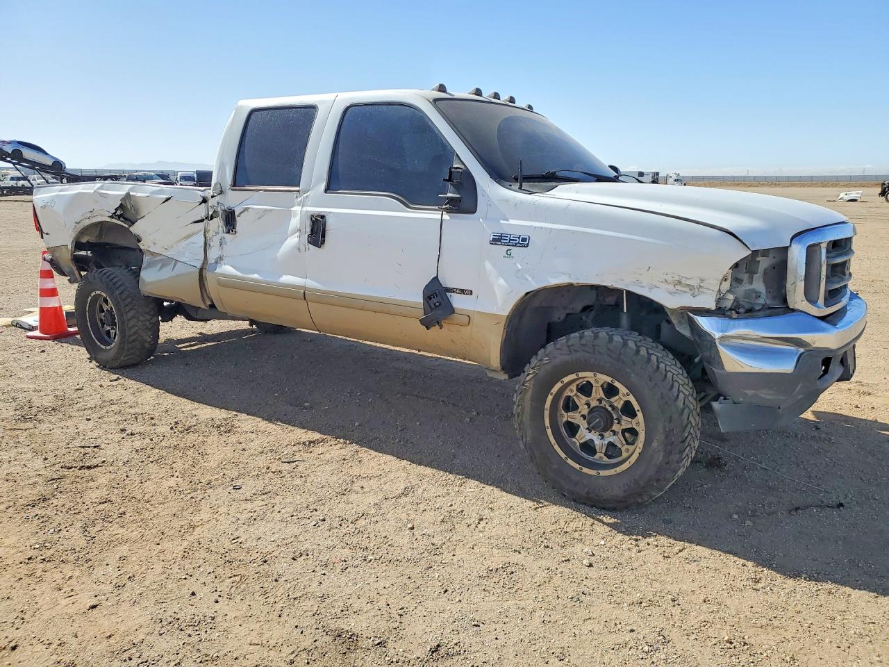 2001 Ford F350 Srw Super Duty White vin: 1FTSW31F01EA42247