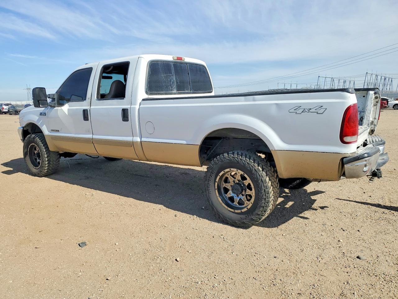 2001 Ford F350 Srw Super Duty White vin: 1FTSW31F01EA42247