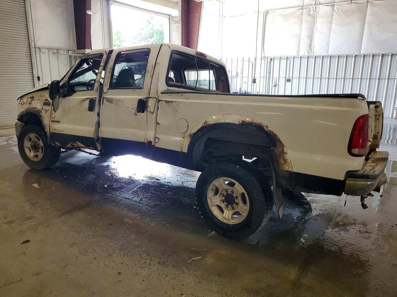 2001 Ford F350 Srw Super Duty White vin: 1FTSW31F01EB98143