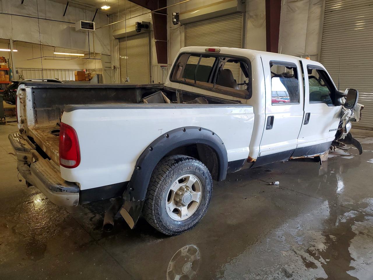 2001 Ford F350 Srw Super Duty White vin: 1FTSW31F01EB98143