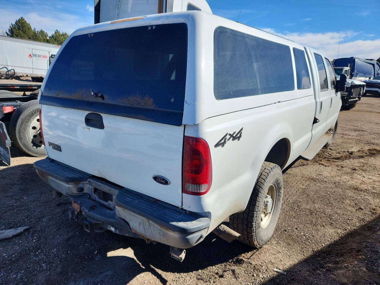2002 Ford F350 Srw Super Duty Белый vin: 1FTSW31F02EC62411