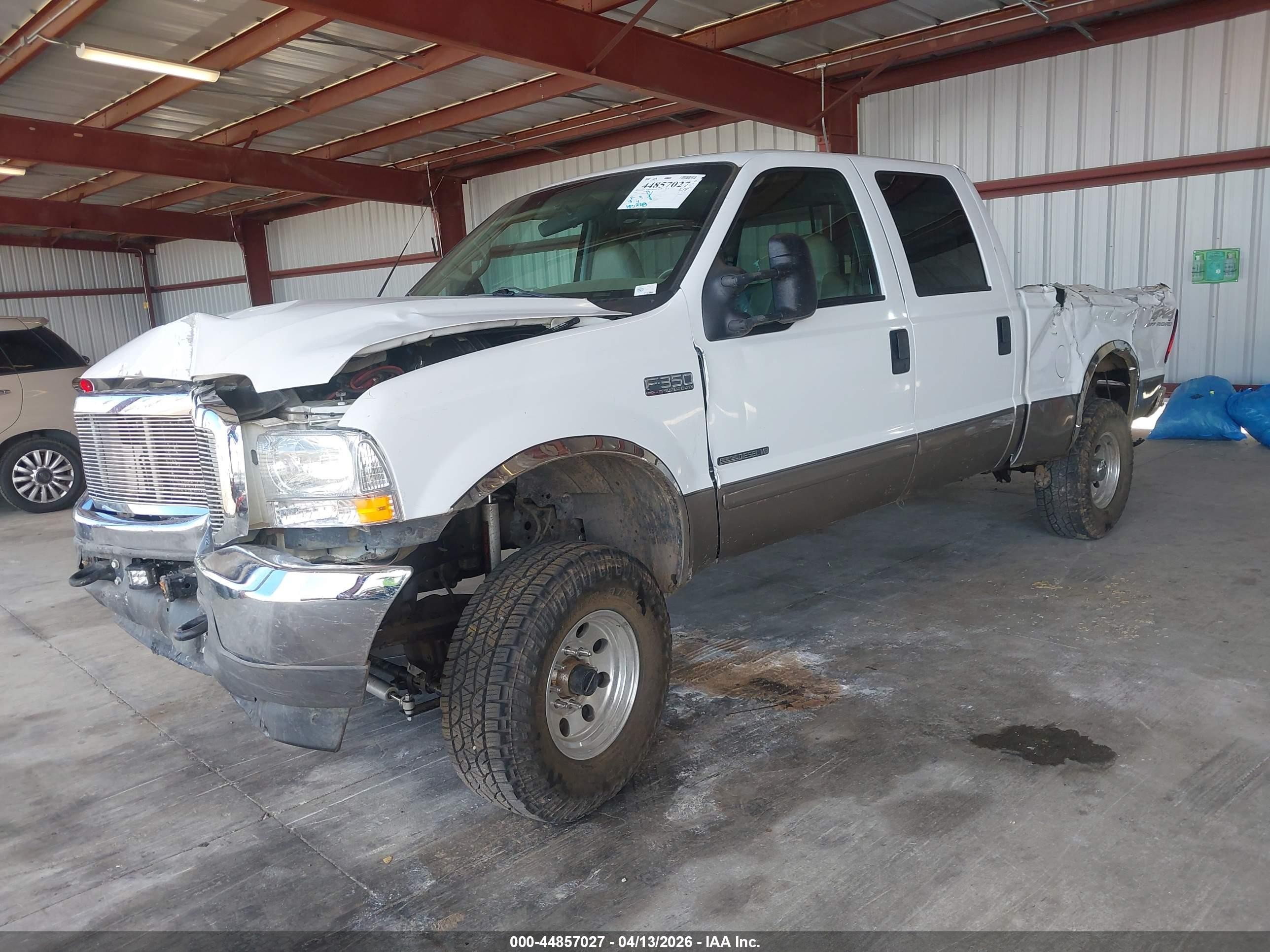 2002 Ford F-350 Lariat/xl/xlt White vin: 1FTSW31F02EC77006