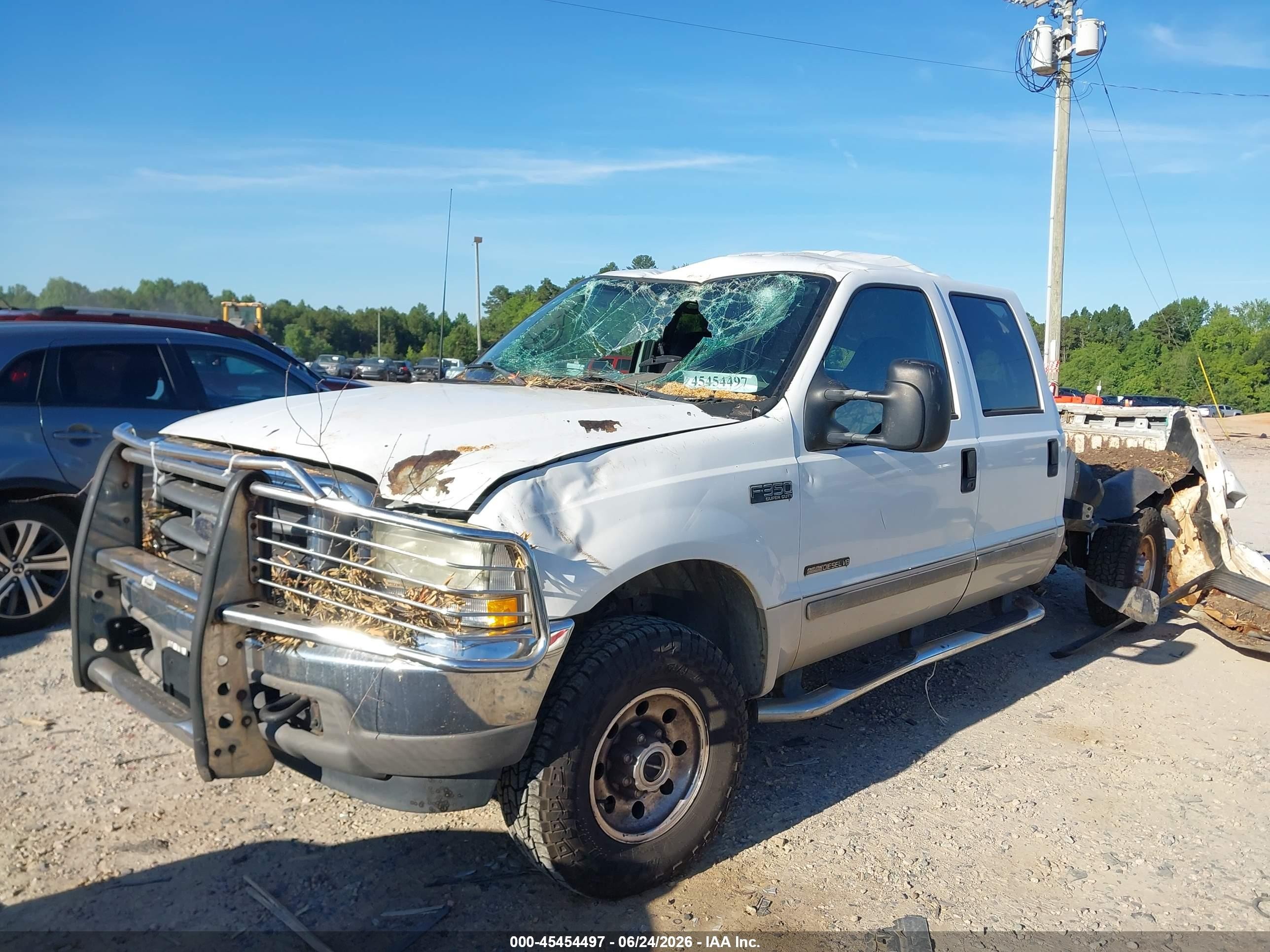 2002 Ford F-350 Lariat/xl/xlt White vin: 1FTSW31F02ED34692