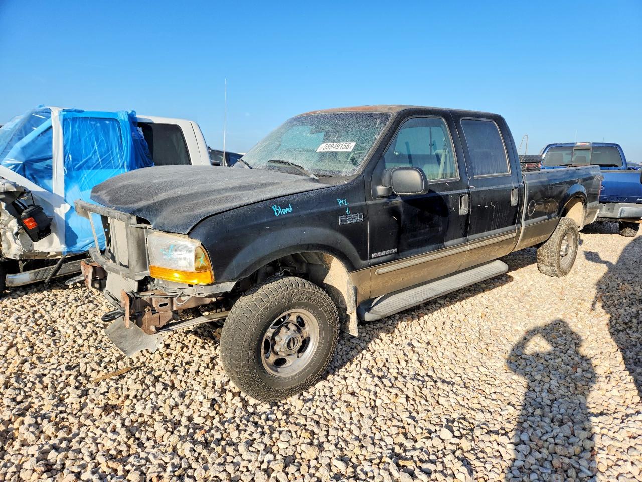 2000 Ford F350 Srw Super Duty Black vin: 1FTSW31F0YEE23669