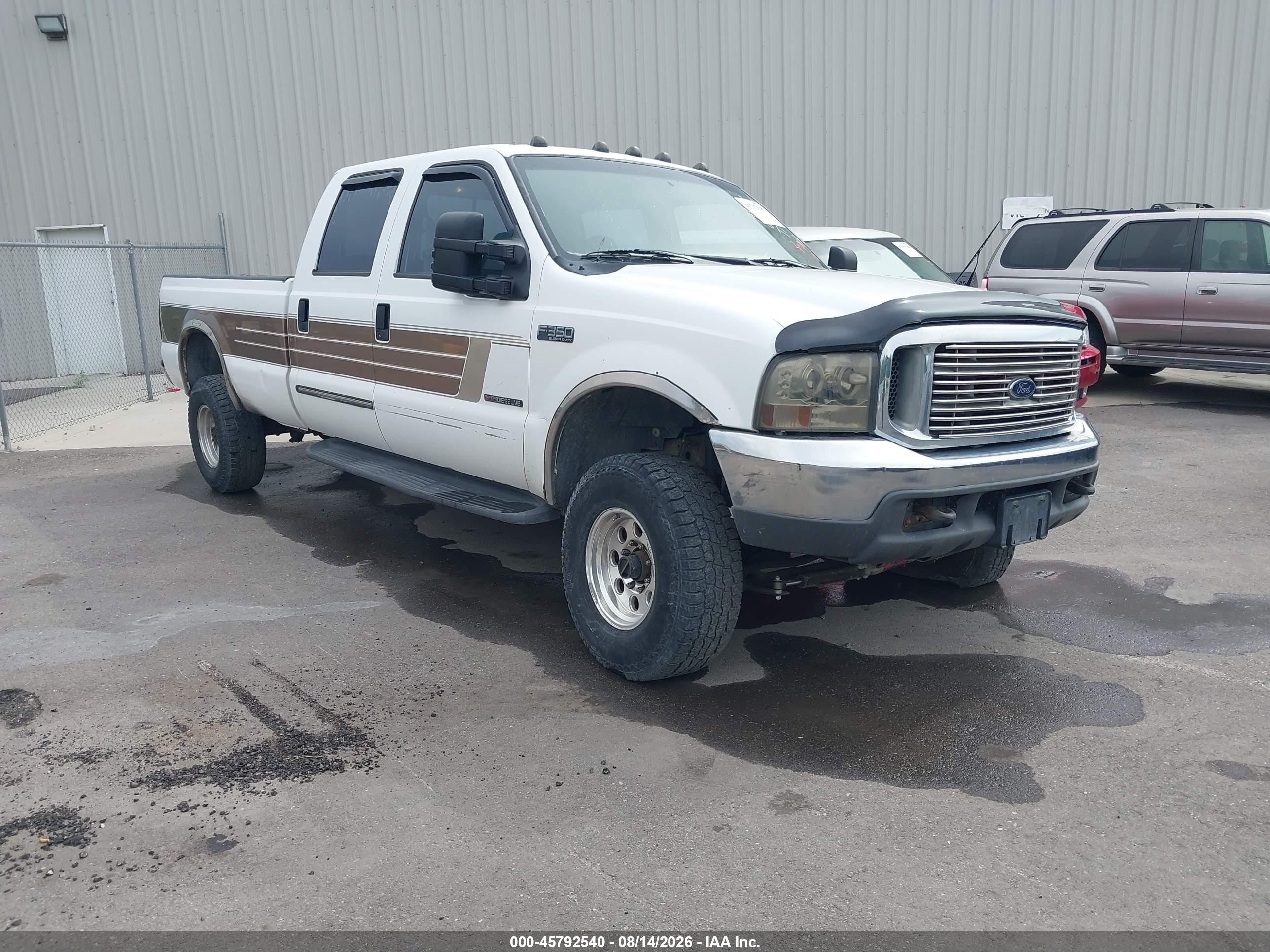 2000 Ford F-350 Lariat/xl/xlt White vin: 1FTSW31F1YEA88888