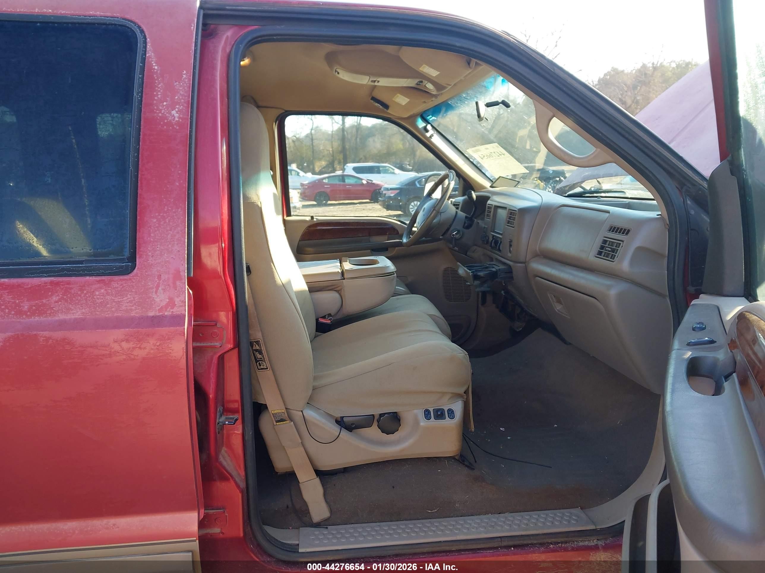 2002 Ford F-350 Lariat/xl/xlt Red vin: 1FTSW31F32EB45342
