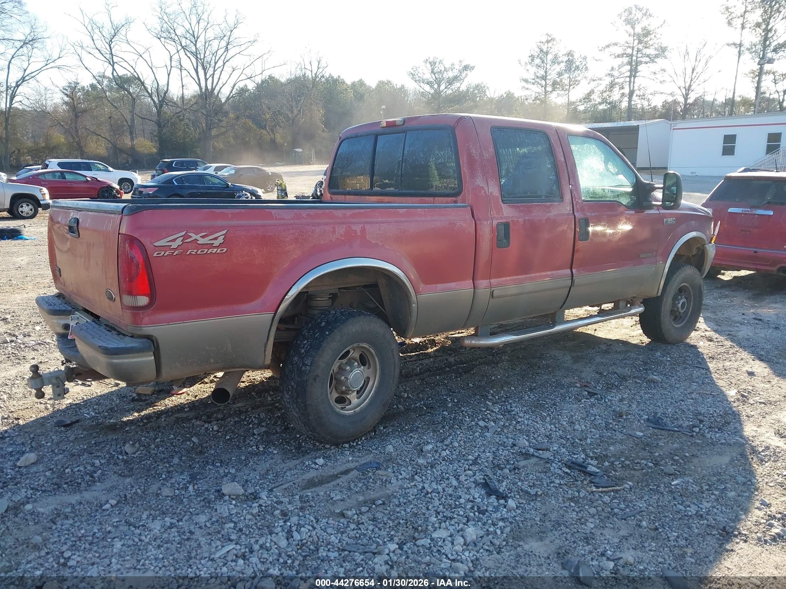 2002 Ford F-350 Lariat/xl/xlt Red vin: 1FTSW31F32EB45342