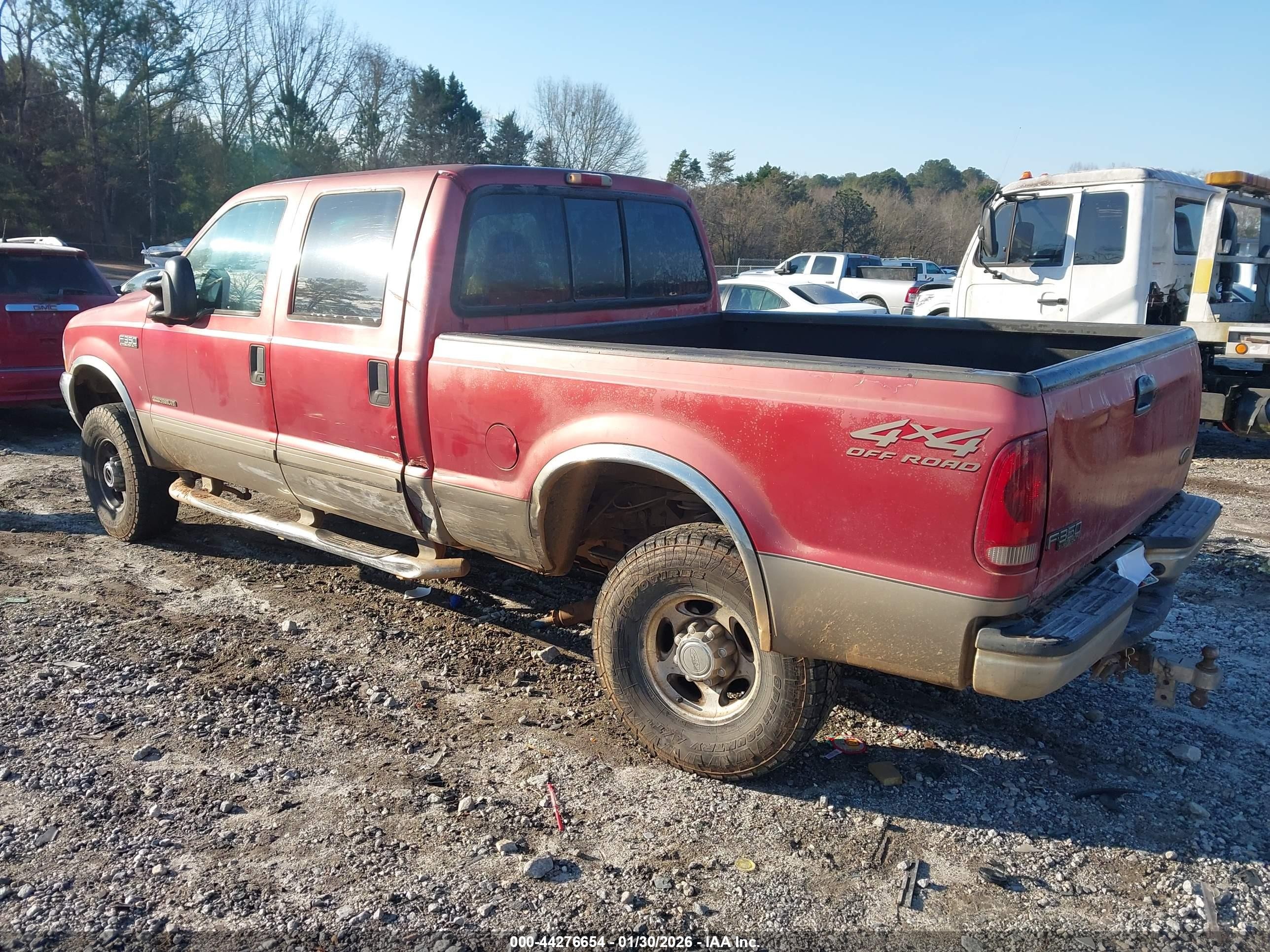 2002 Ford F-350 Lariat/xl/xlt Red vin: 1FTSW31F32EB45342