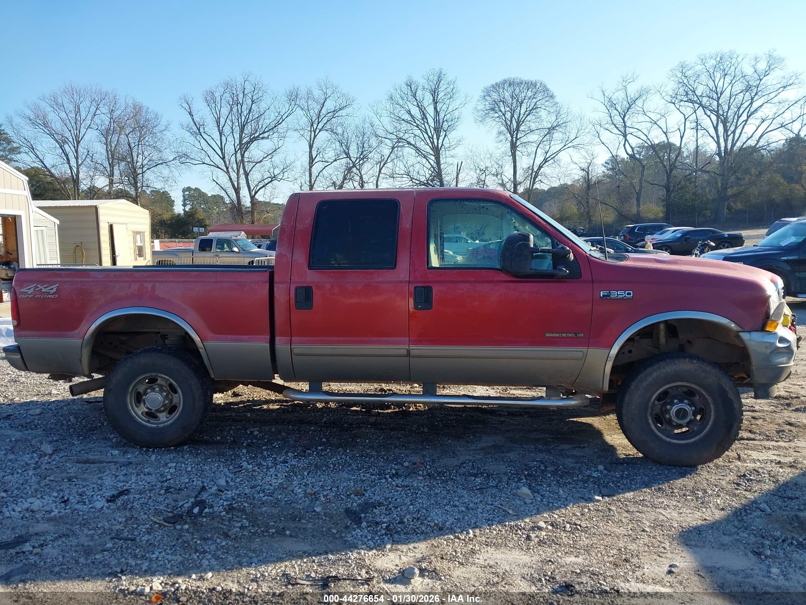 2002 Ford F-350 Lariat/xl/xlt Red vin: 1FTSW31F32EB45342