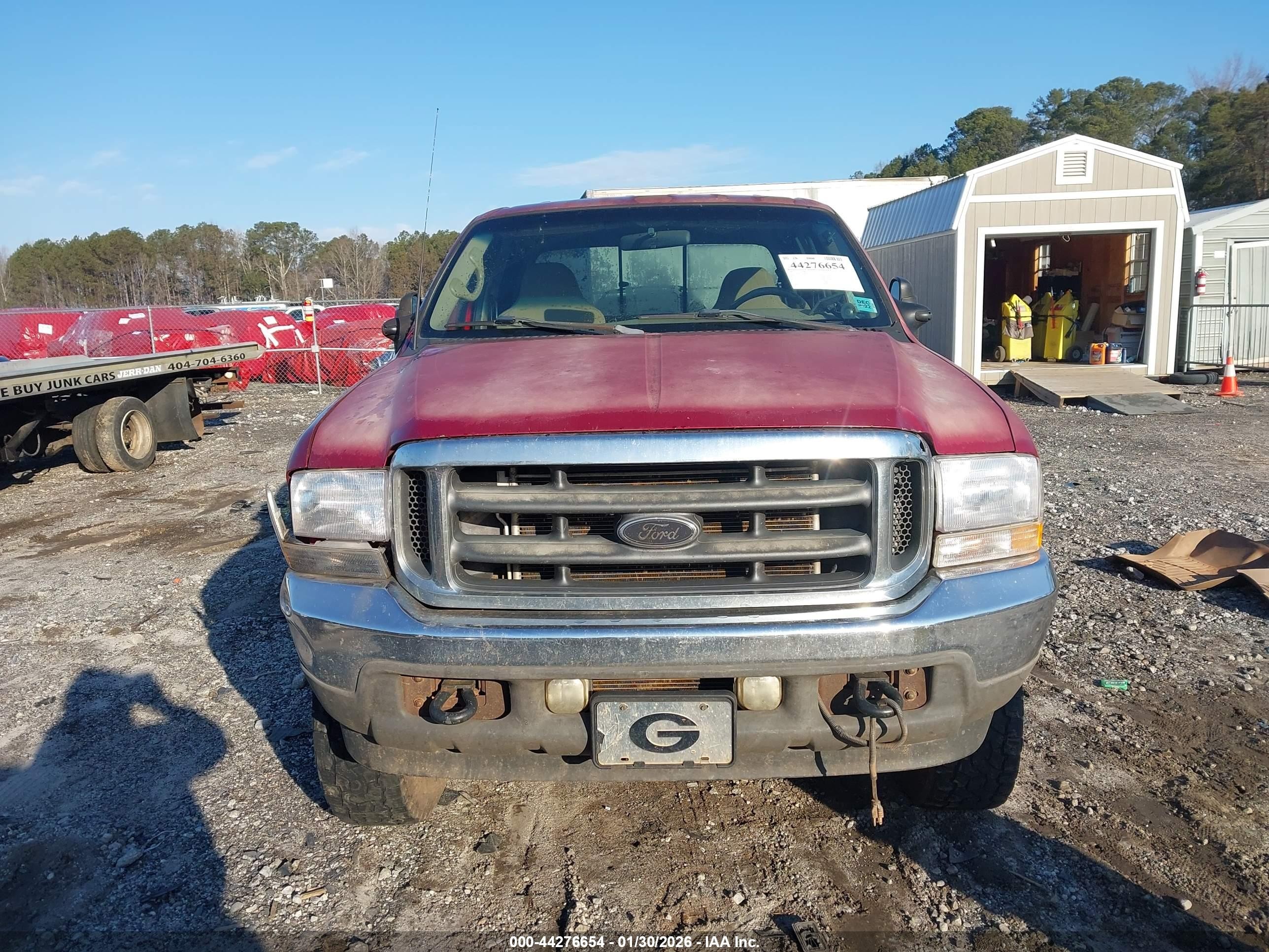 2002 Ford F-350 Lariat/xl/xlt Red vin: 1FTSW31F32EB45342
