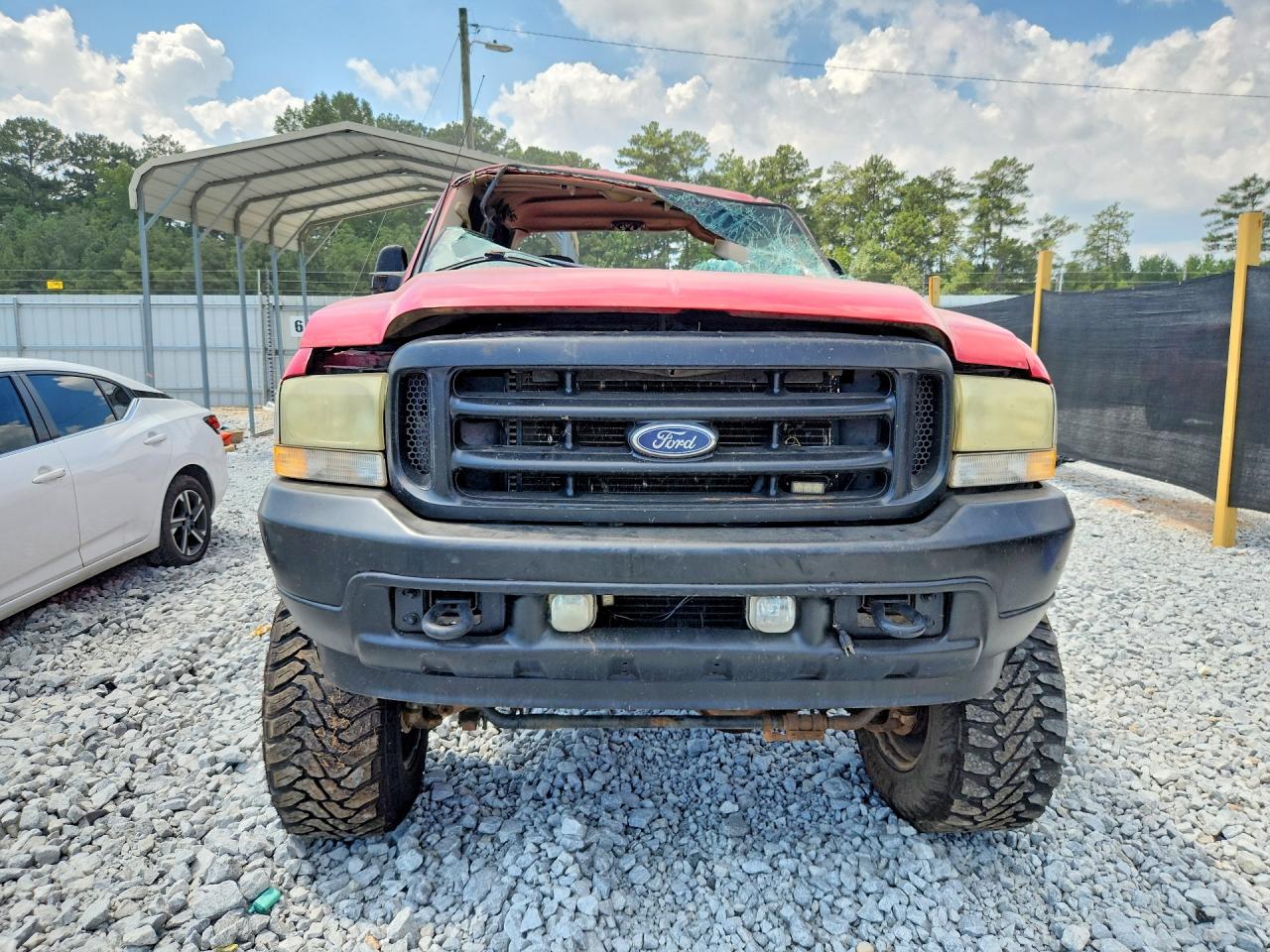 2002 Ford F350 Srw Super Duty Red vin: 1FTSW31F32ED43774