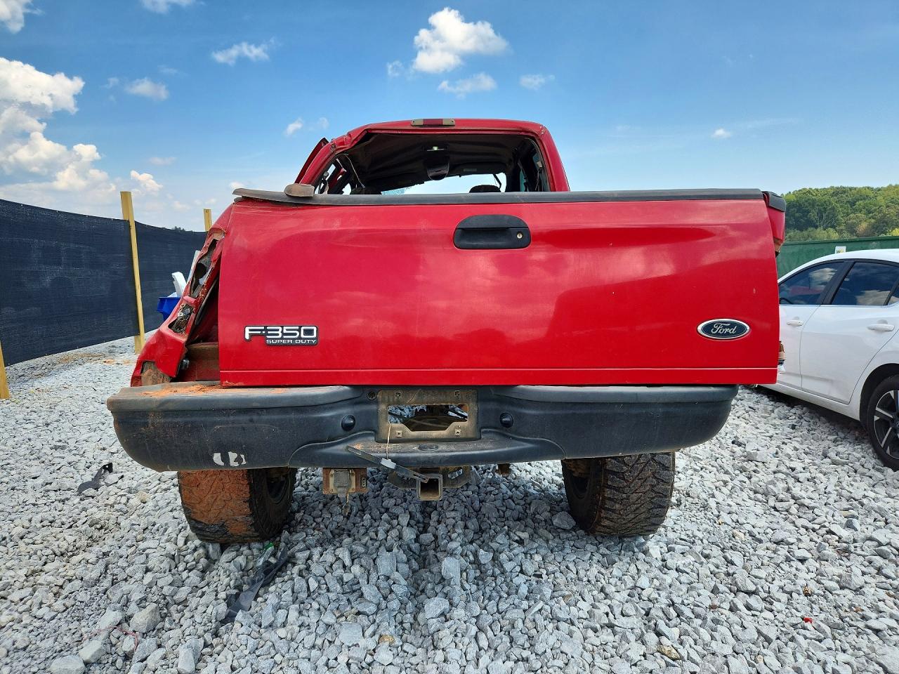 2002 Ford F350 Srw Super Duty Red vin: 1FTSW31F32ED43774