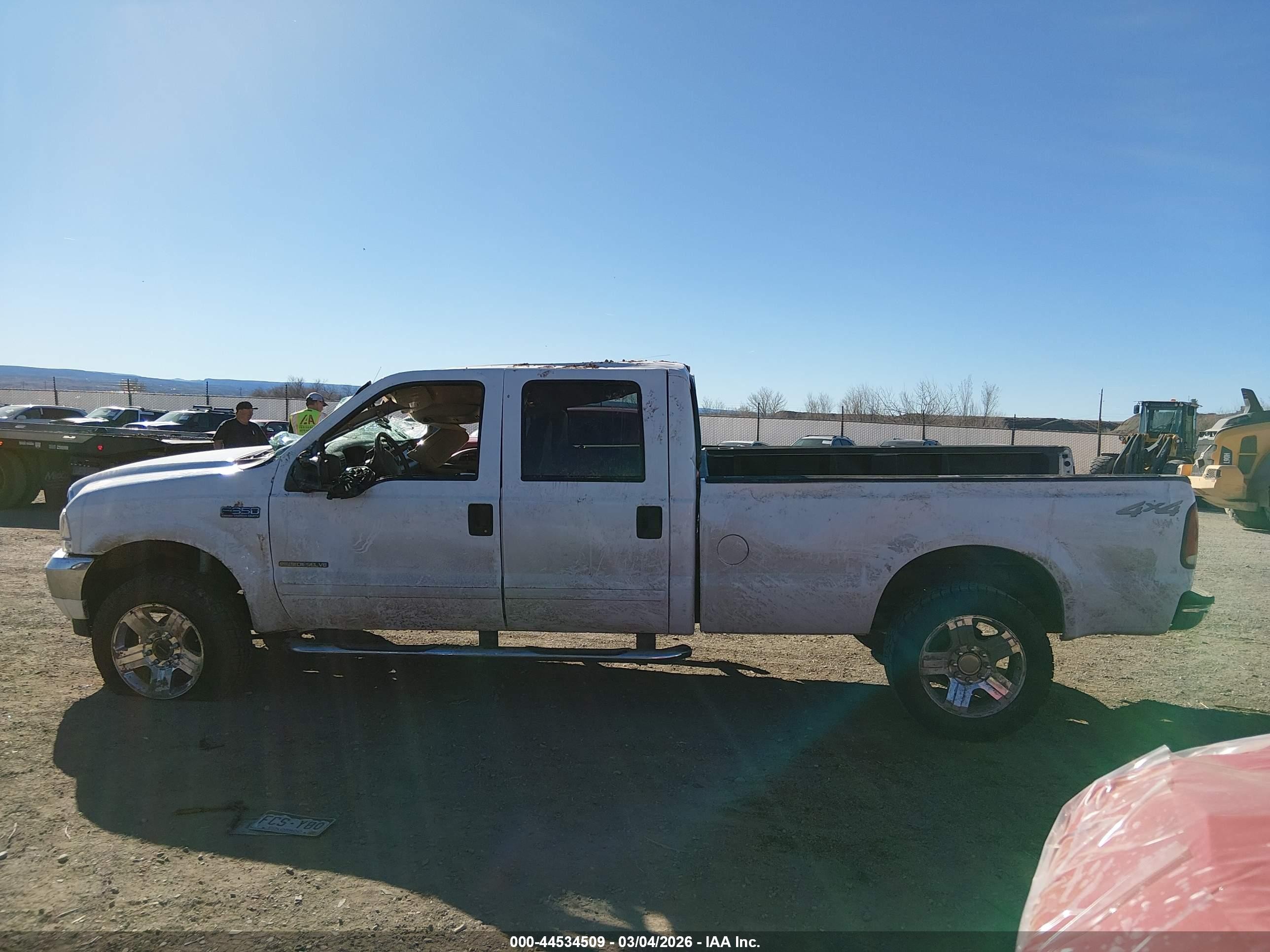 2002 Ford F-350 Lariat/xl/xlt White vin: 1FTSW31F32ED60543