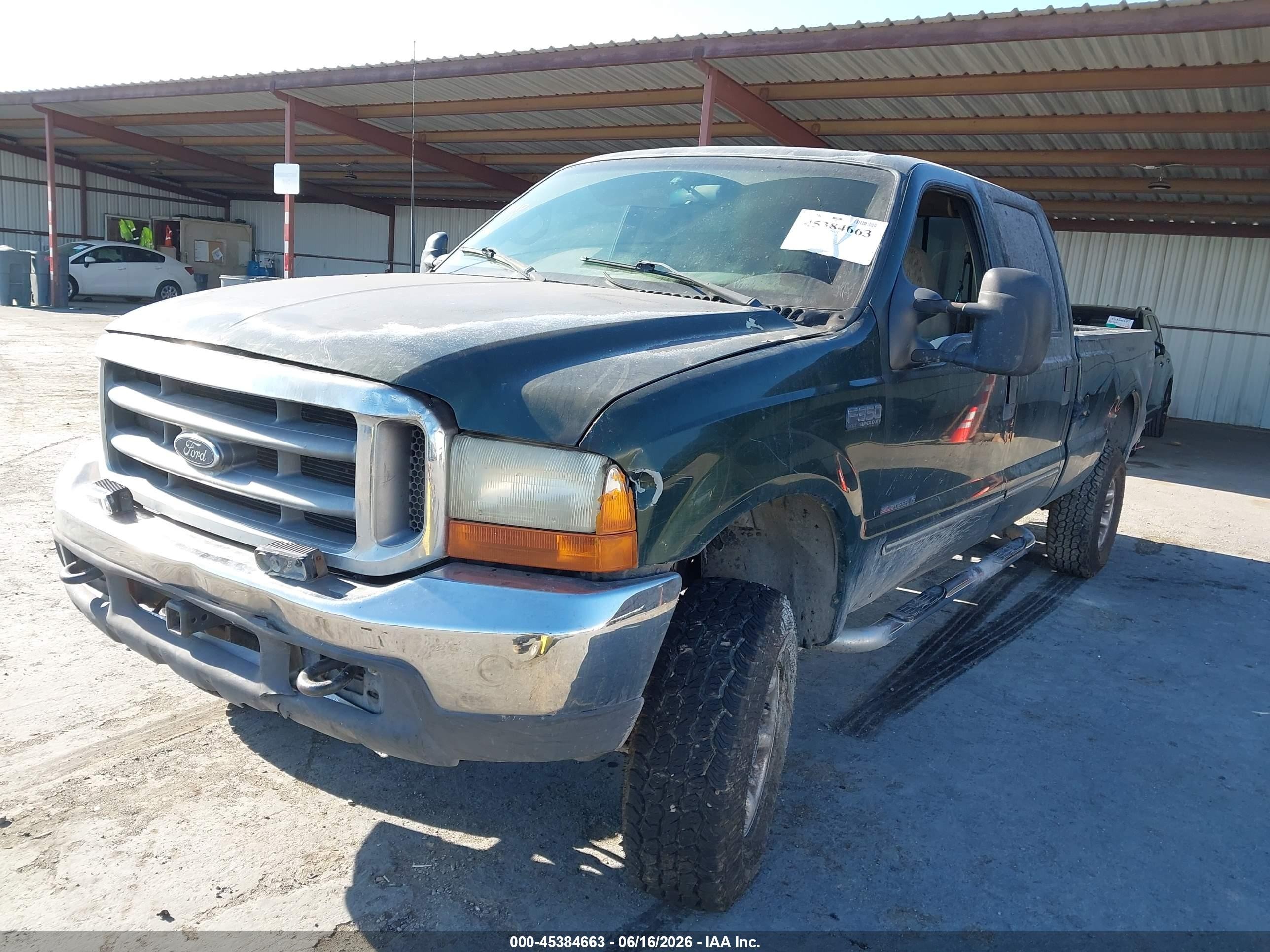 2000 Ford F-350 Lariat/xl/xlt Green vin: 1FTSW31F4YED16205