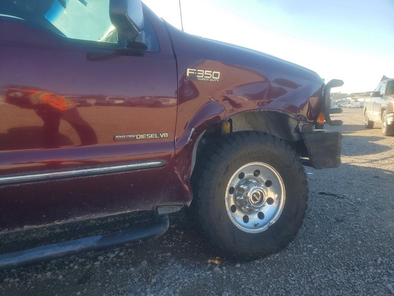 2000 Ford F350 Srw Super Duty Burgundy vin: 1FTSW31F4YED38544