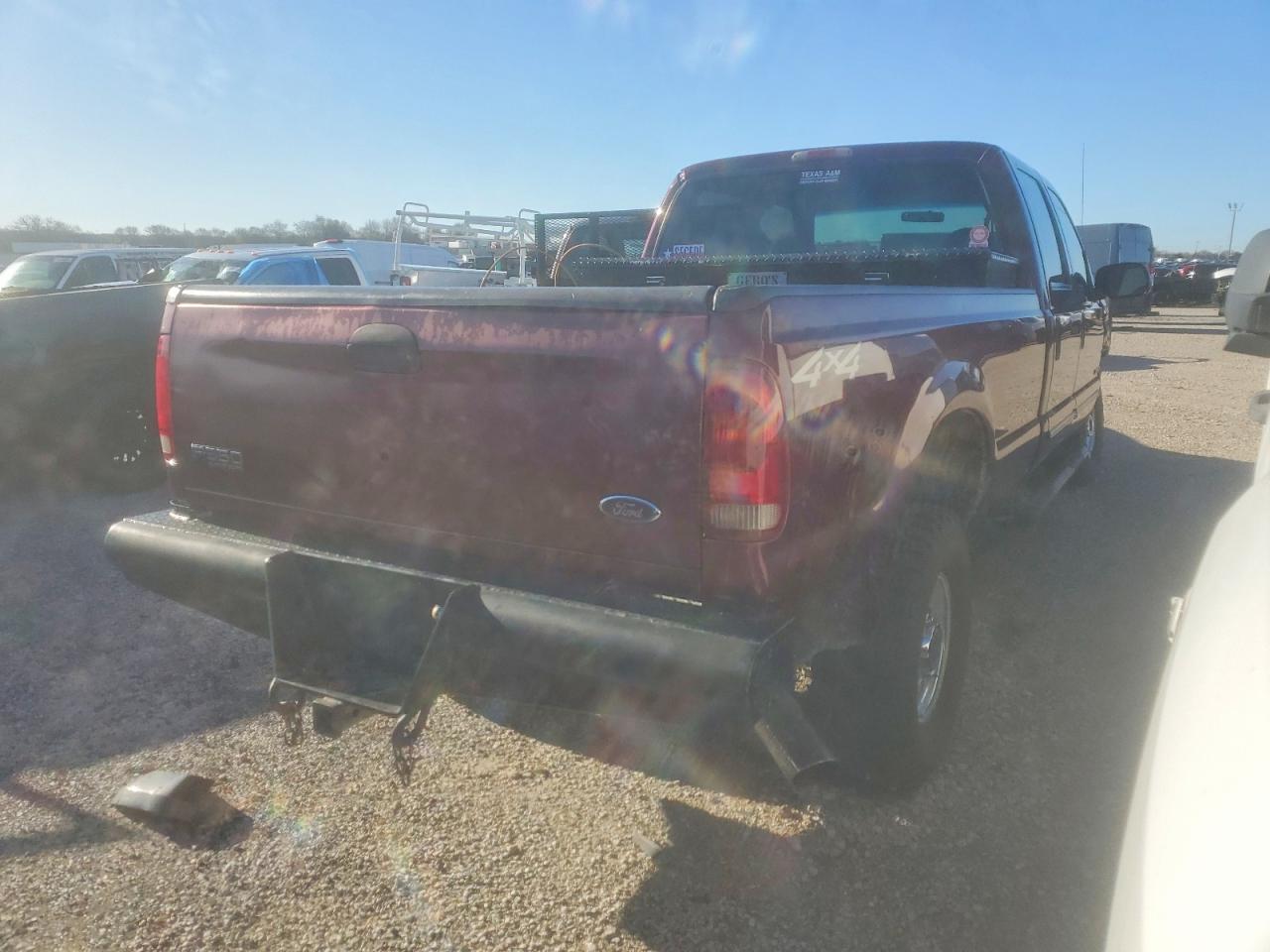 2000 Ford F350 Srw Super Duty Burgundy vin: 1FTSW31F4YED38544