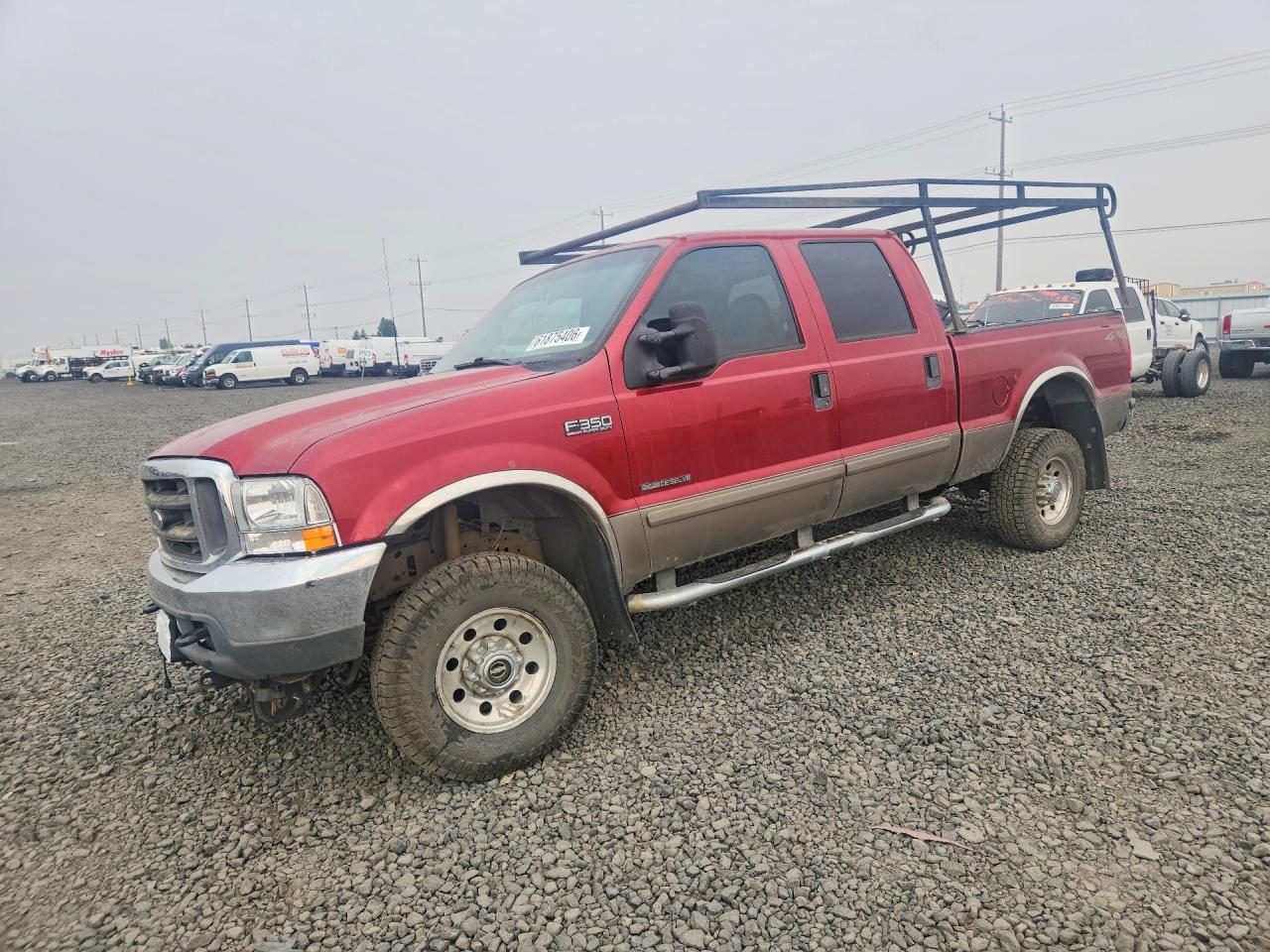 2002 Ford F350 Srw Super Duty Red vin: 1FTSW31F52EC54515