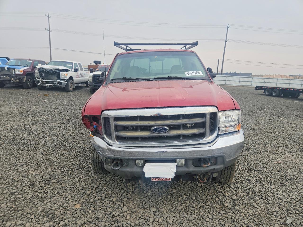 2002 Ford F350 Srw Super Duty Красный vin: 1FTSW31F52EC54515
