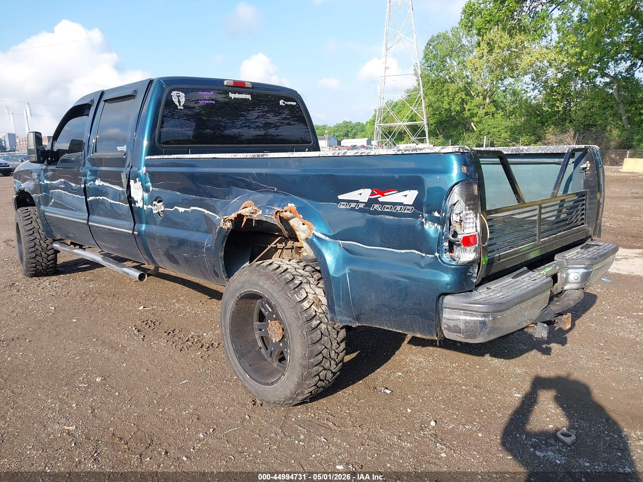 1999 Ford F-350 Lariat/xl/xlt Green vin: 1FTSW31F5XEB80438