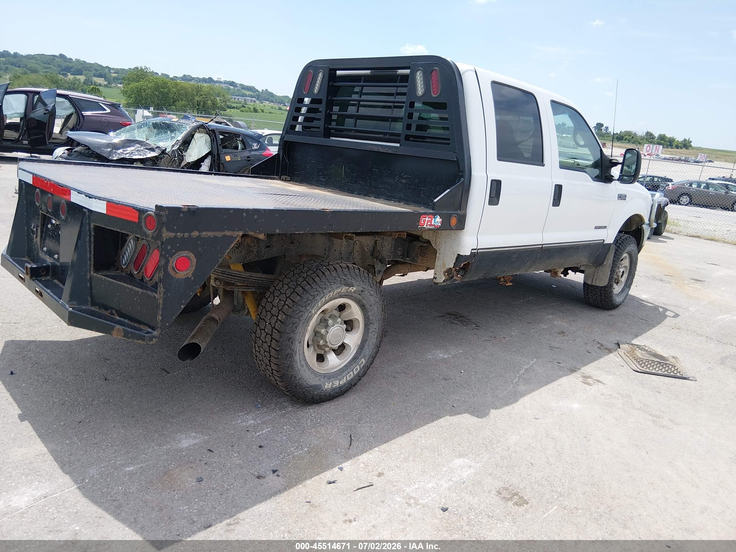 1999 Ford F-350 Lariat/xl/xlt White vin: 1FTSW31F5XED03008