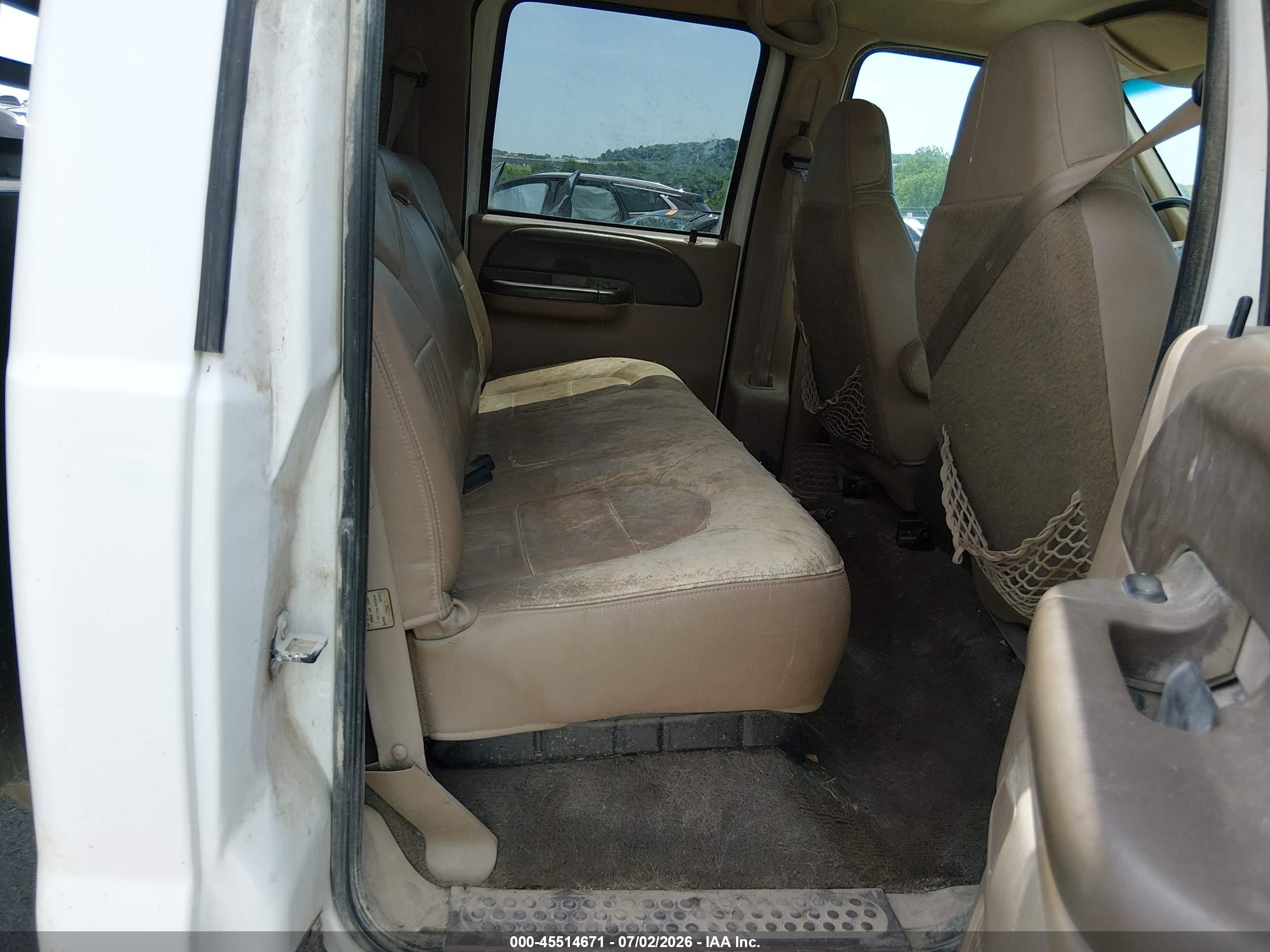 1999 Ford F-350 Lariat/xl/xlt White vin: 1FTSW31F5XED03008