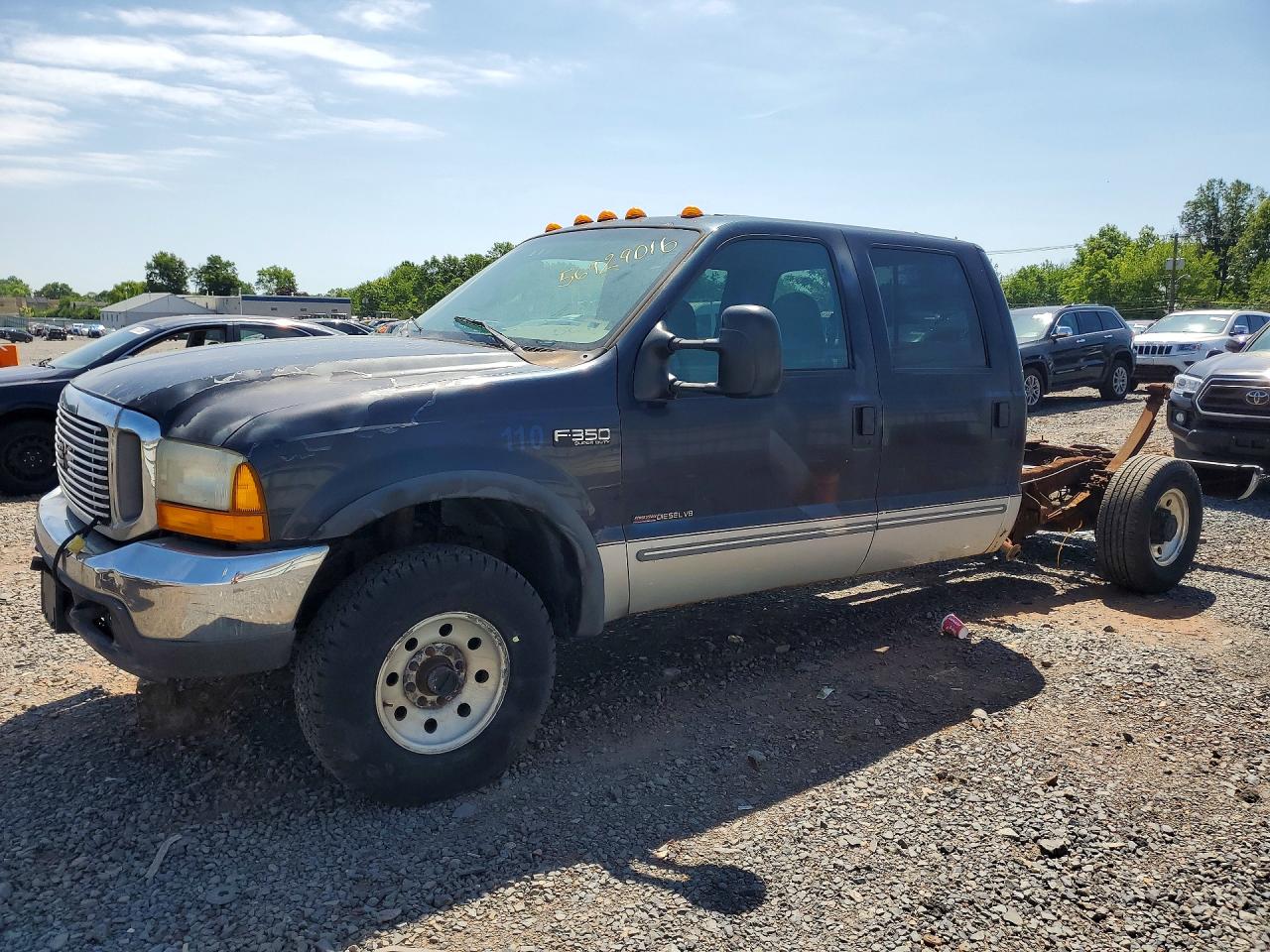 1999 Ford F350 Srw Super Duty Blue vin: 1FTSW31F5XEE88516