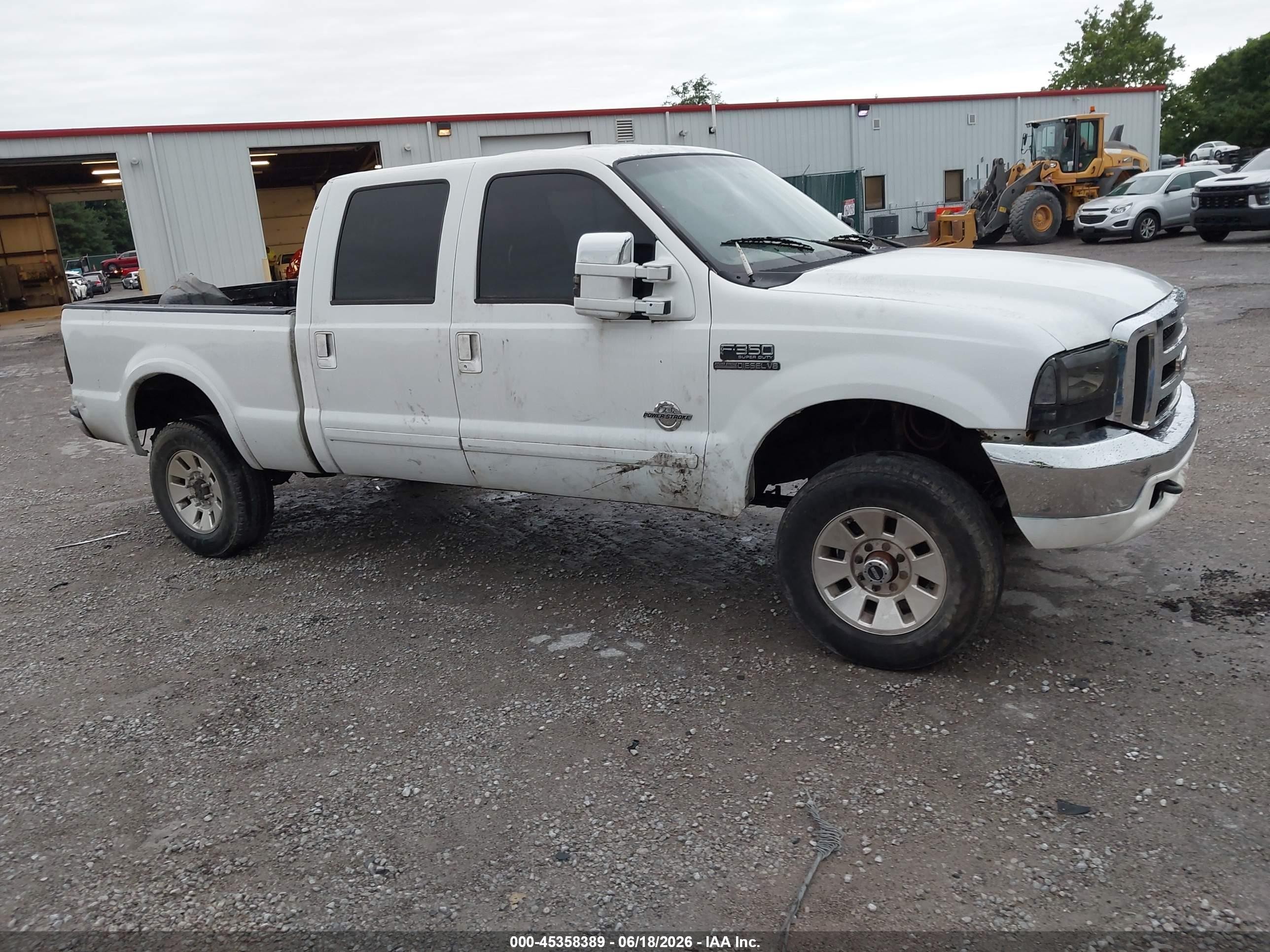 2001 Ford F-350 Lariat/xl/xlt White vin: 1FTSW31F61EA11407