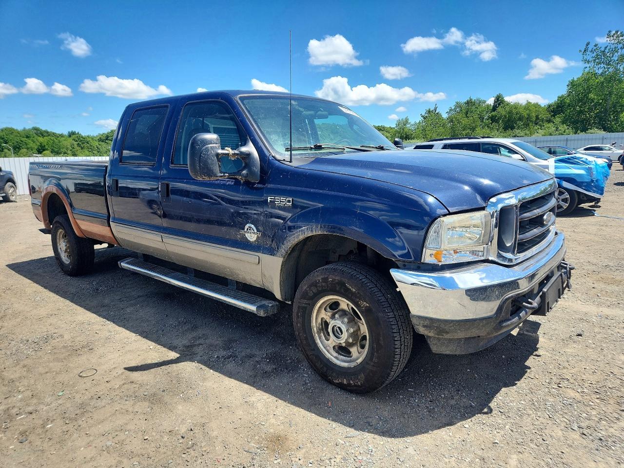 2003 Ford F350 Srw Super Duty Blue vin: 1FTSW31F63EB09081