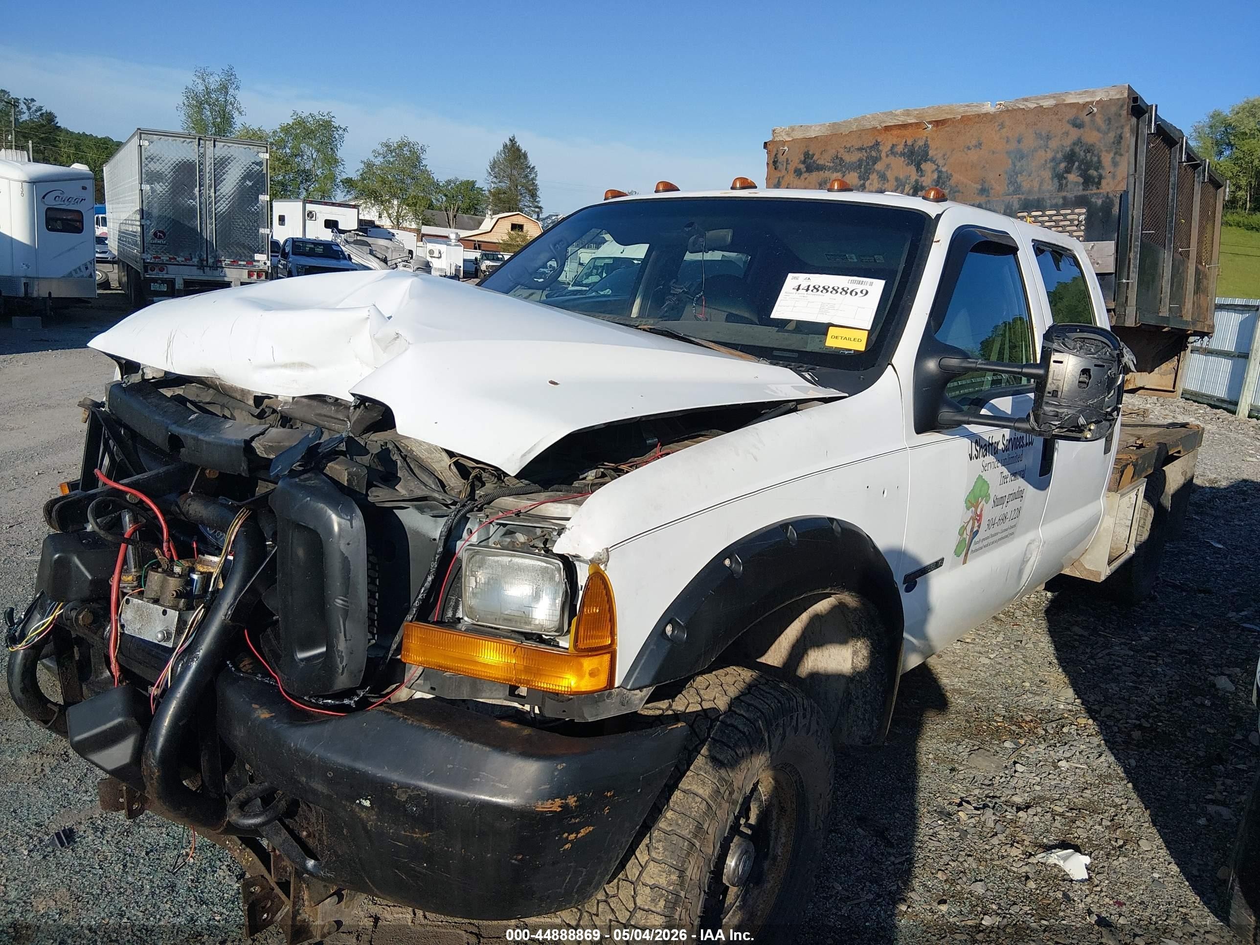 2000 Ford F-350 Lariat/xl/xlt White vin: 1FTSW31F7YEC61815