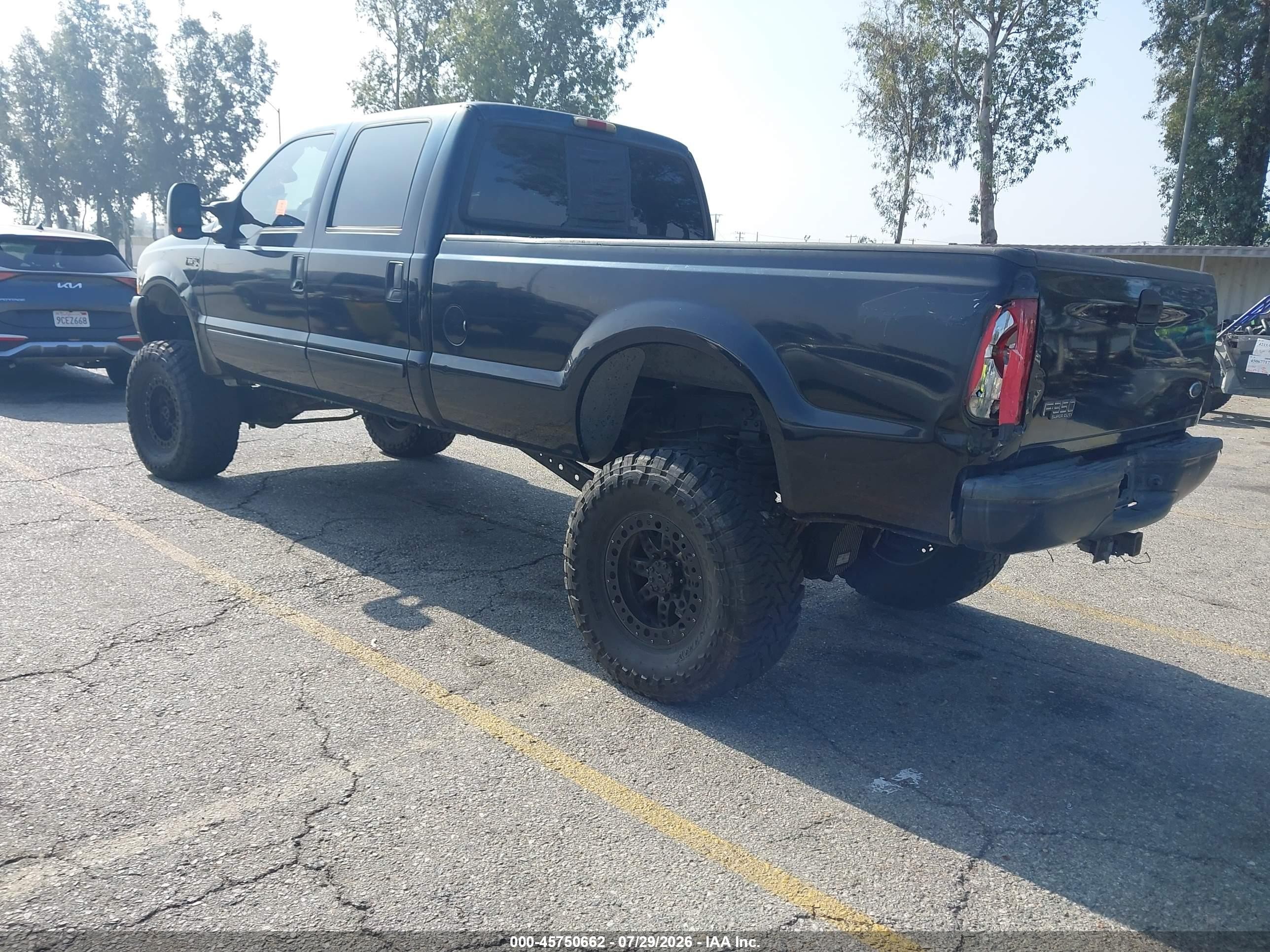 2003 Ford F-350 Lariat/xl/xlt Black vin: 1FTSW31F83EB10863