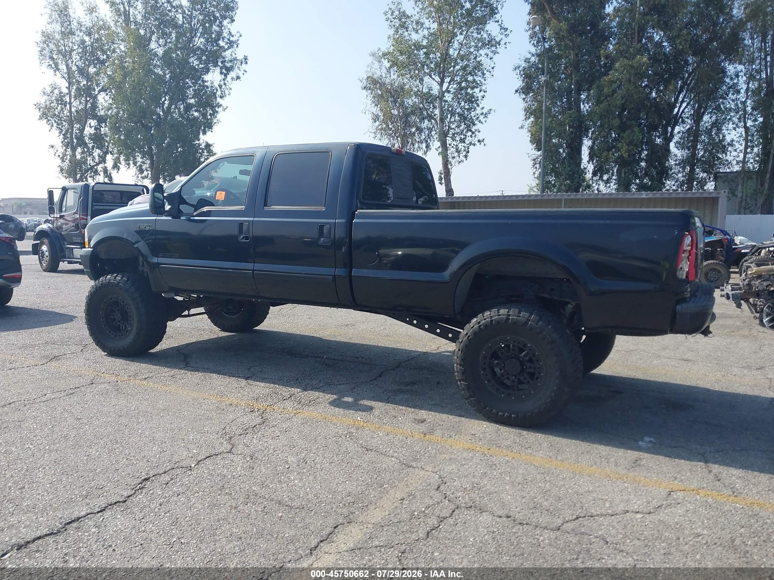 2003 Ford F-350 Lariat/xl/xlt Black vin: 1FTSW31F83EB10863