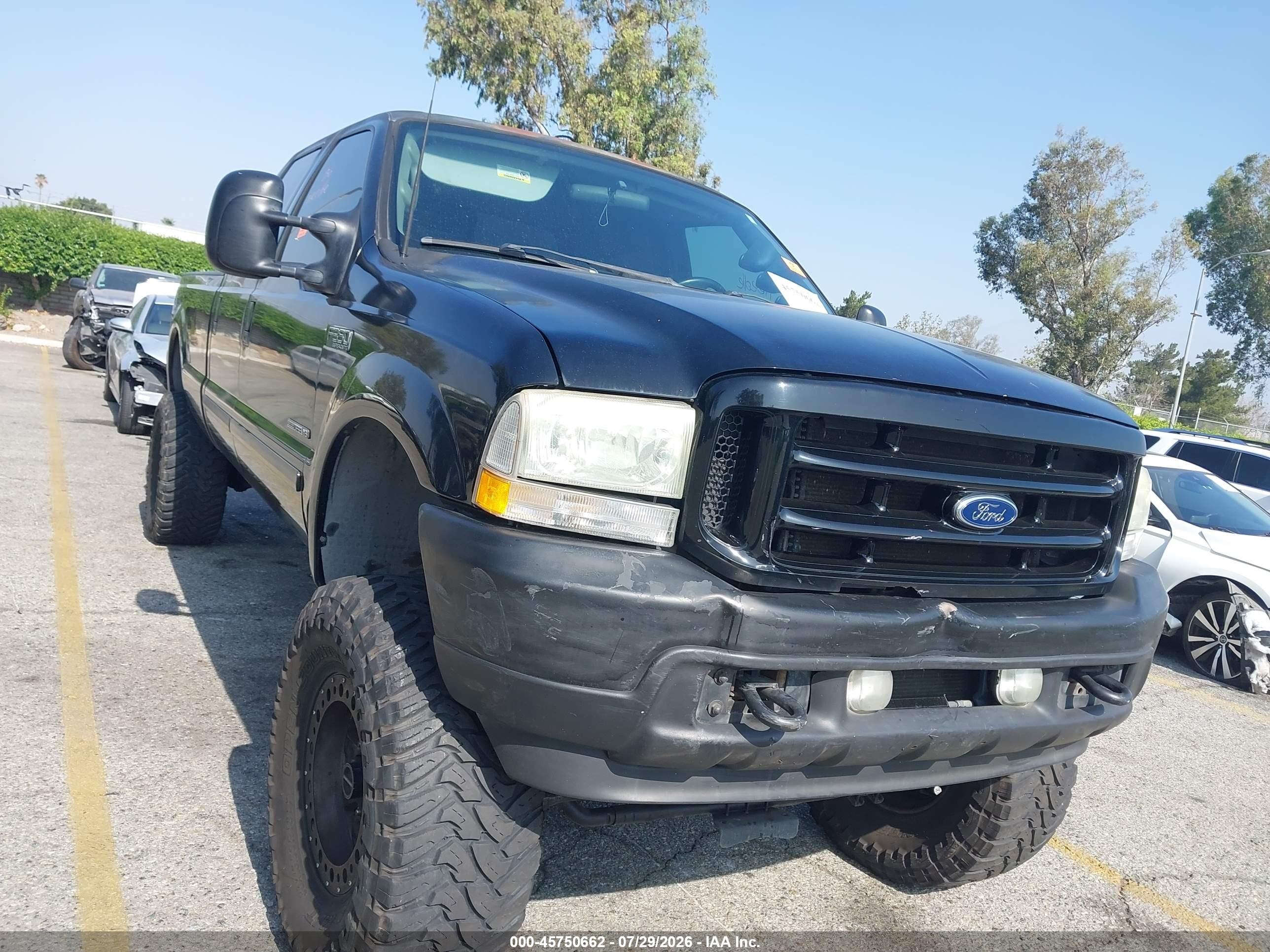 2003 Ford F-350 Lariat/xl/xlt Black vin: 1FTSW31F83EB10863