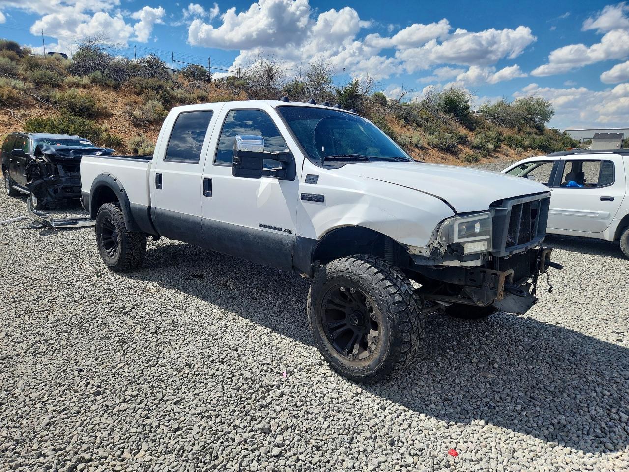 2001 Ford F350 Srw Super Duty White vin: 1FTSW31F91EA57118