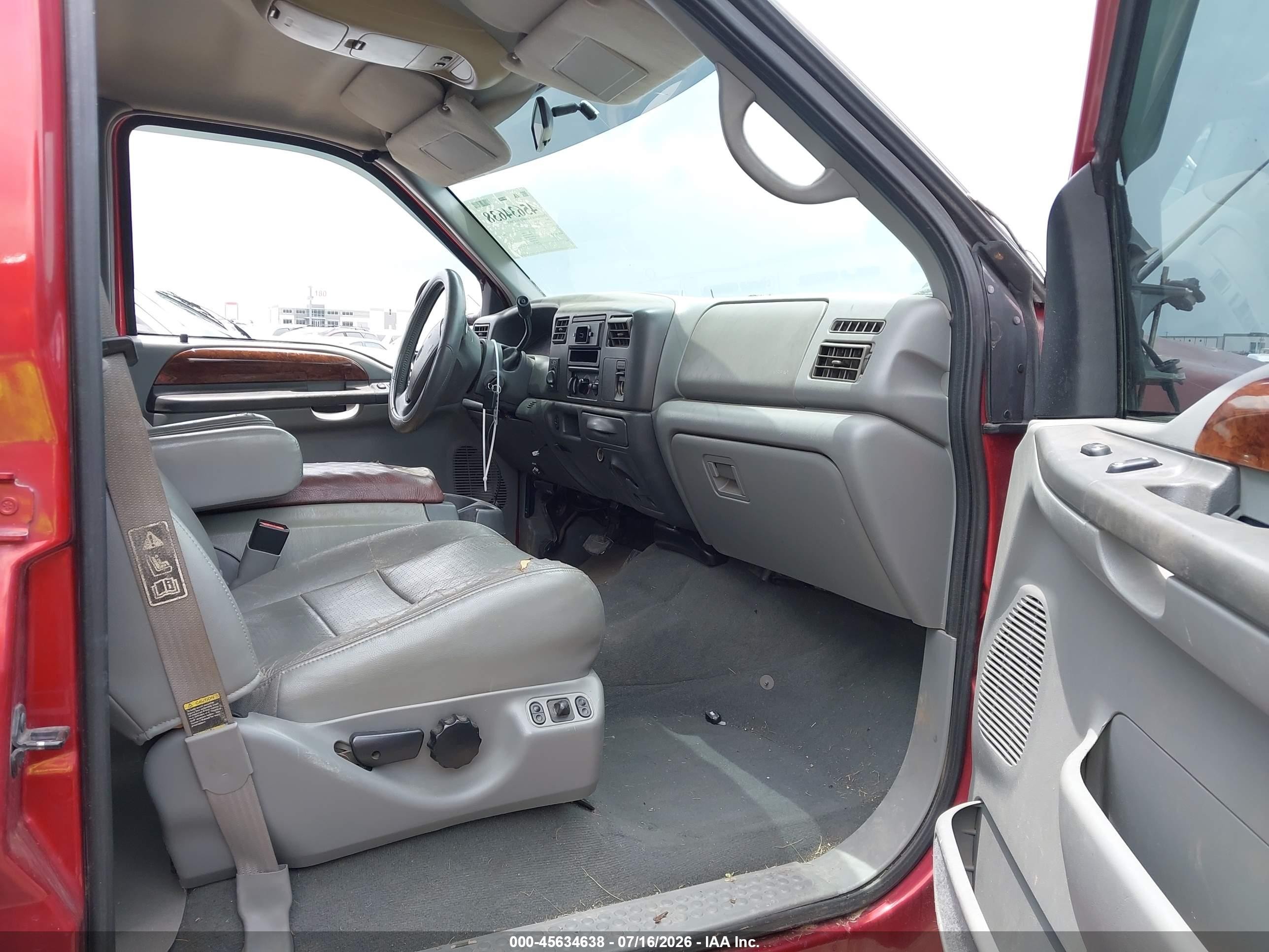 2002 Ford F-350 Lariat/xl/xlt Red vin: 1FTSW31F92EB77762