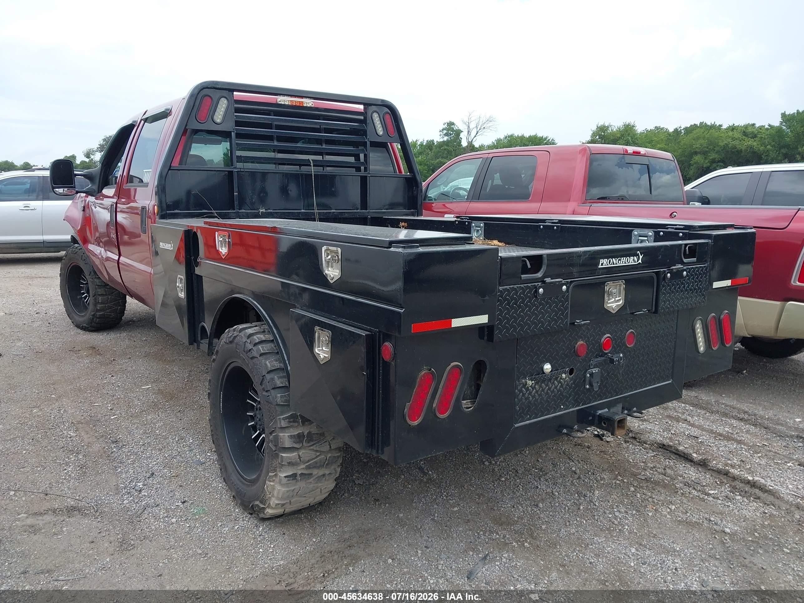 2002 Ford F-350 Lariat/xl/xlt Red vin: 1FTSW31F92EB77762