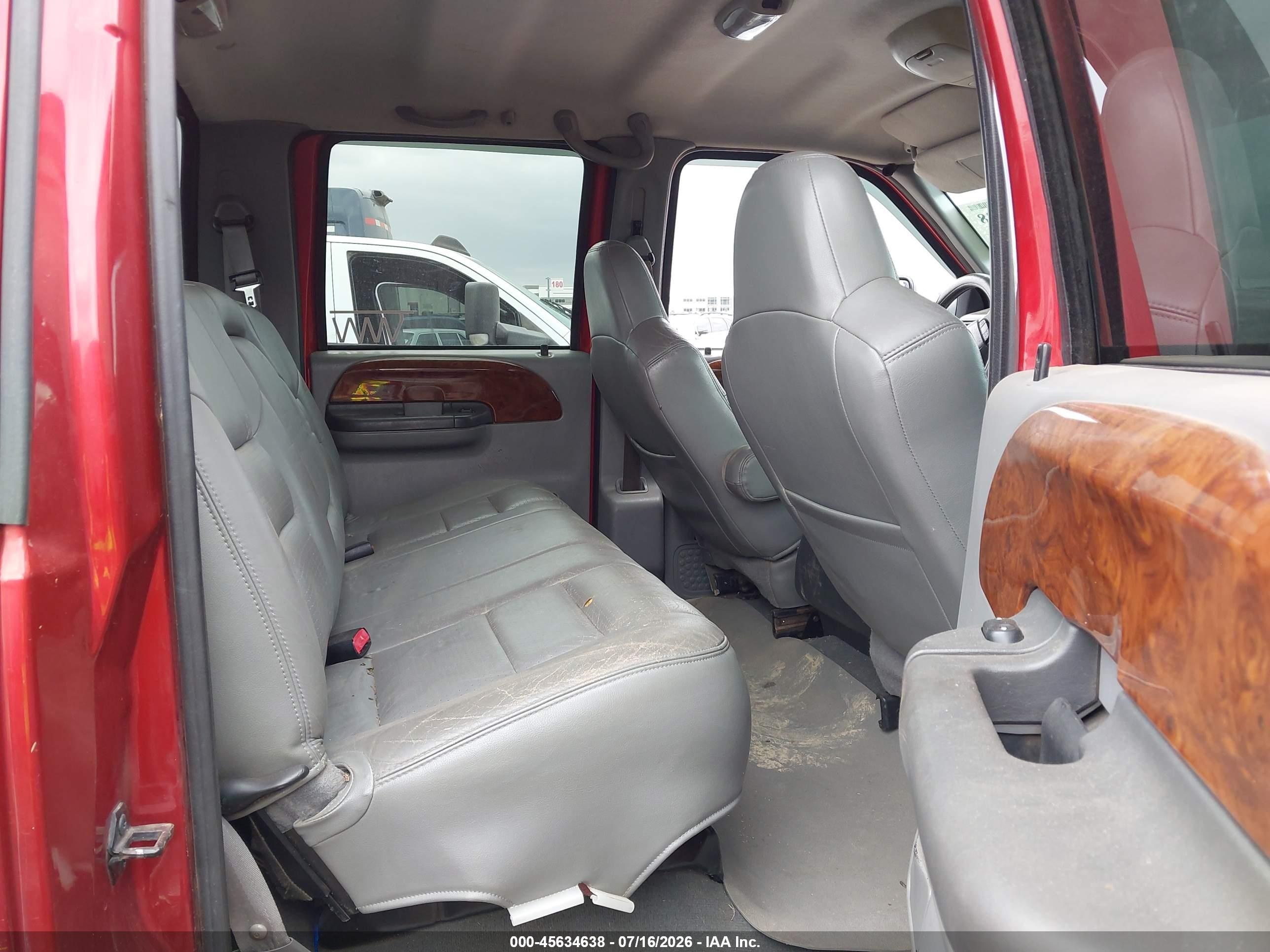 2002 Ford F-350 Lariat/xl/xlt Red vin: 1FTSW31F92EB77762