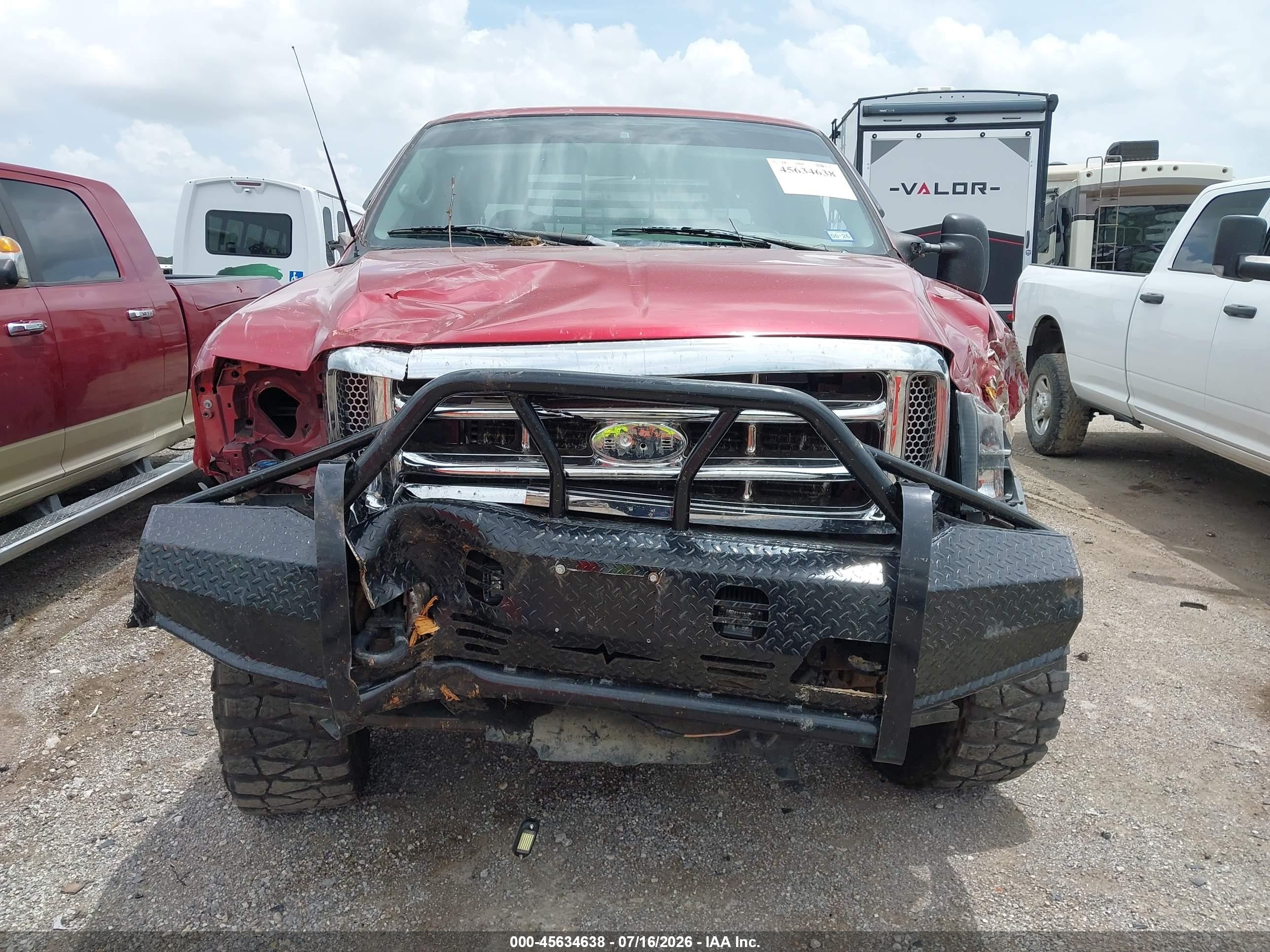 2002 Ford F-350 Lariat/xl/xlt Red vin: 1FTSW31F92EB77762