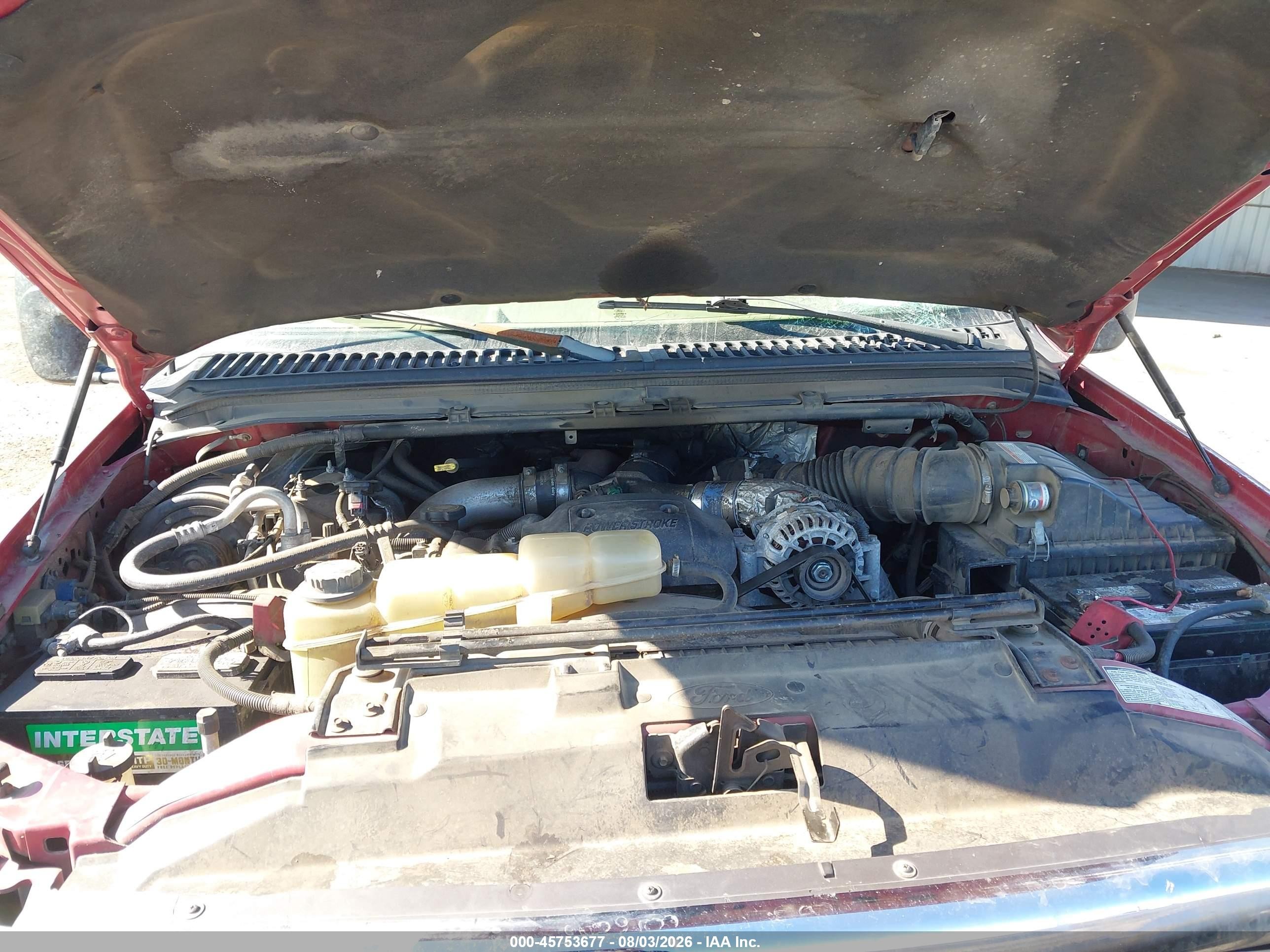 2000 Ford F-350 Lariat/xl/xlt Burgundy vin: 1FTSW31F9YEC59855