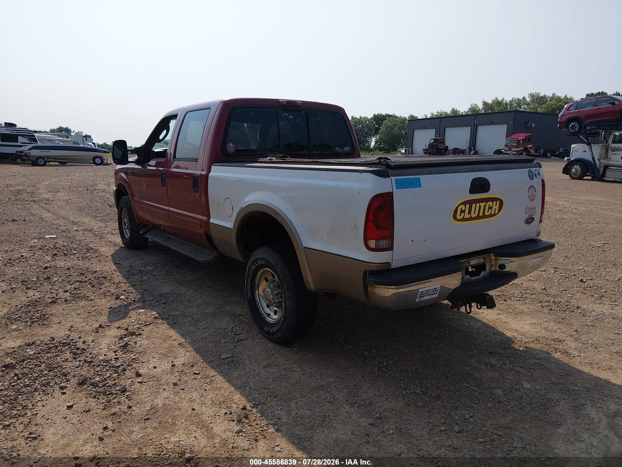 2003 Ford F-350 Lariat/xl/xlt Red vin: 1FTSW31FX3EA57860