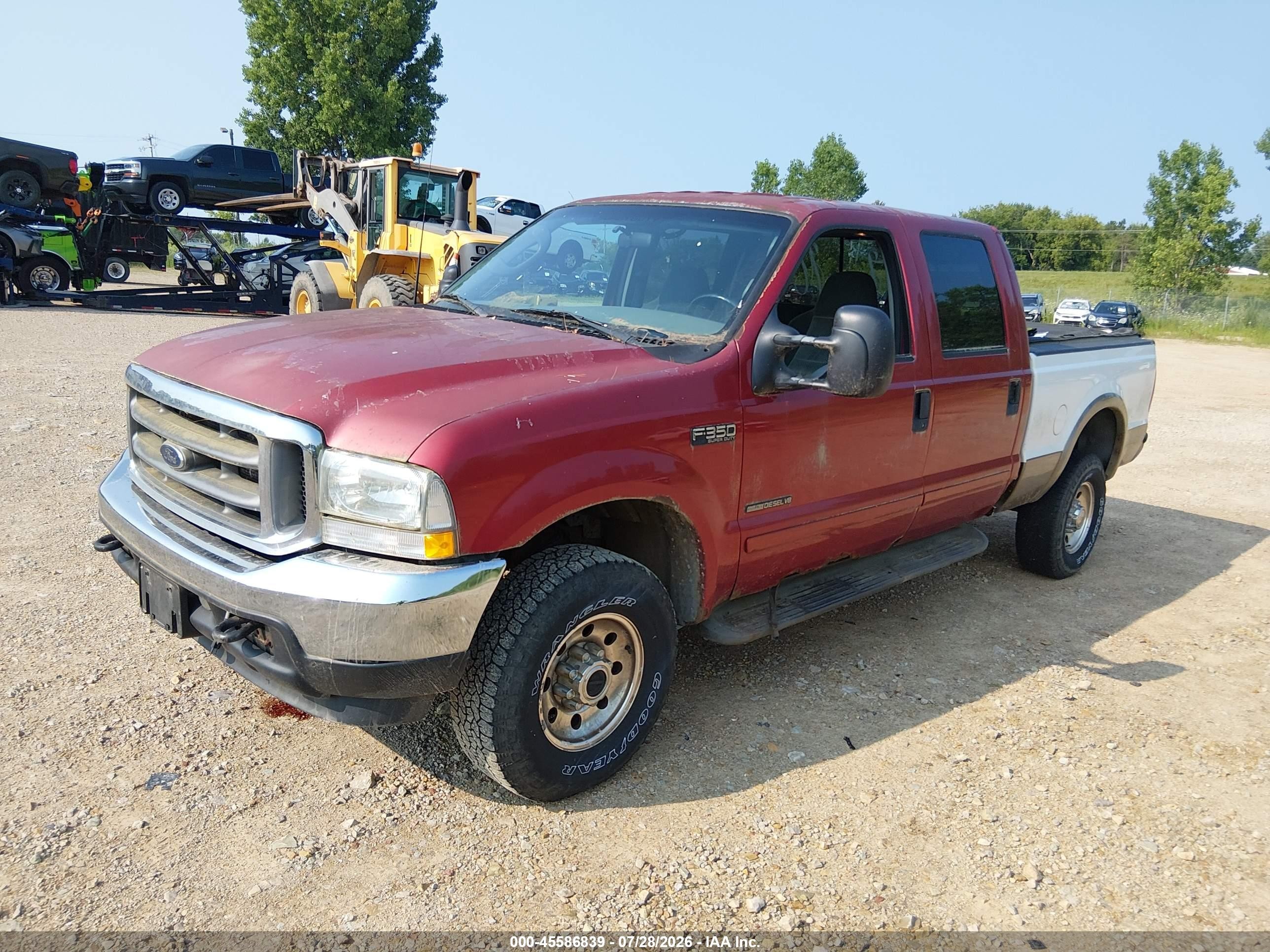 2003 Ford F-350 Lariat/xl/xlt Red vin: 1FTSW31FX3EA57860
