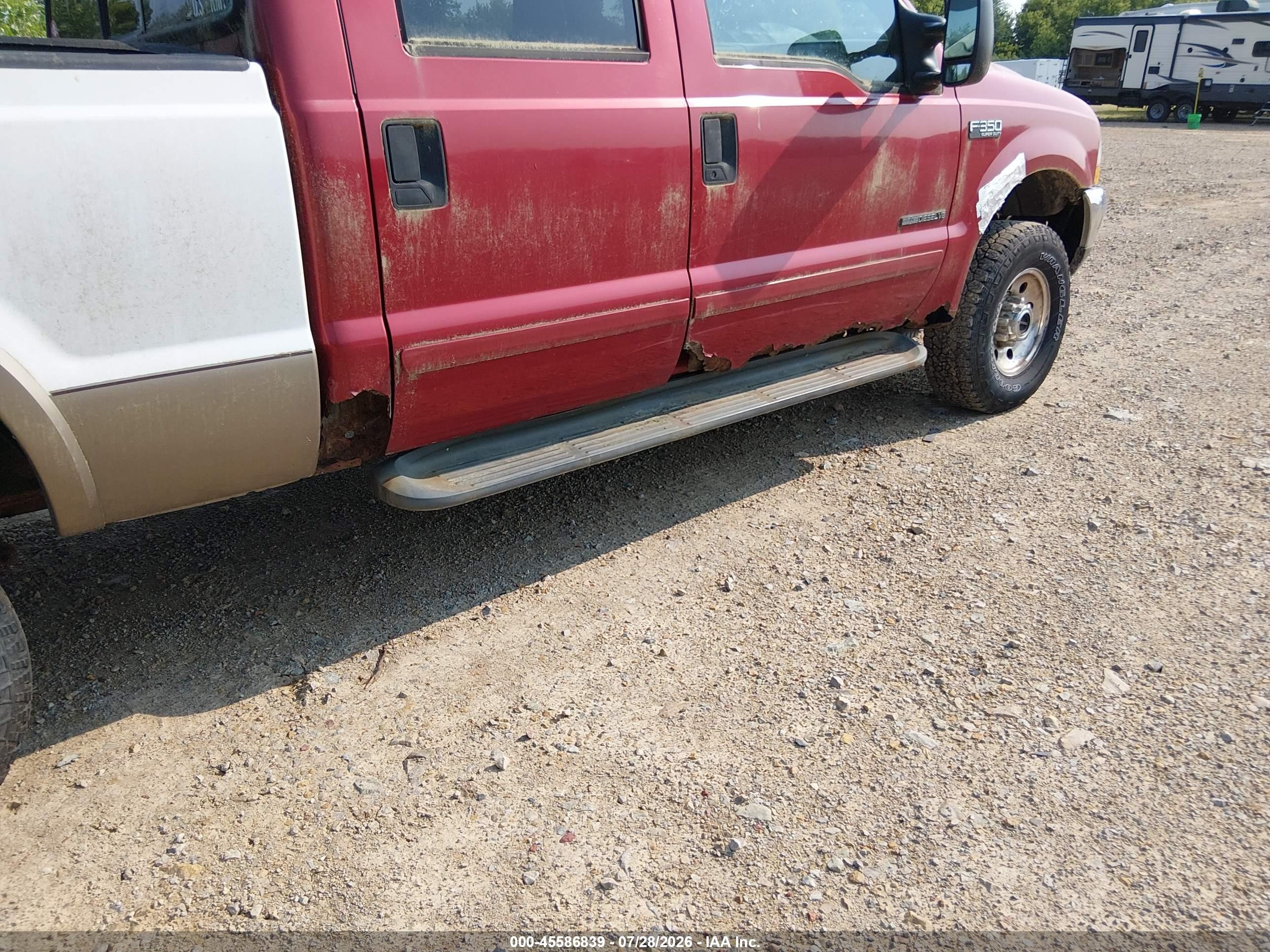 2003 Ford F-350 Lariat/xl/xlt Red vin: 1FTSW31FX3EA57860