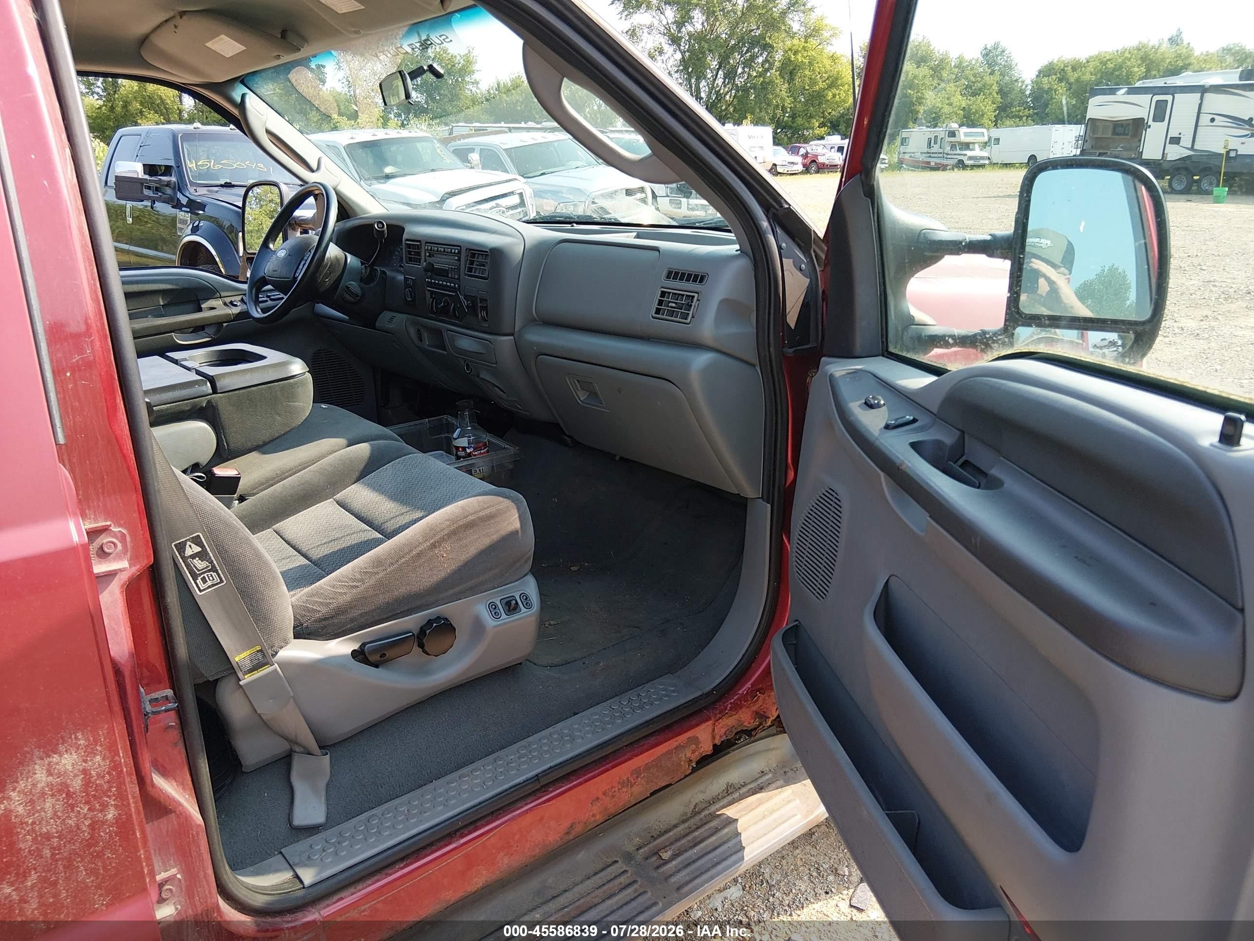 2003 Ford F-350 Lariat/xl/xlt Red vin: 1FTSW31FX3EA57860